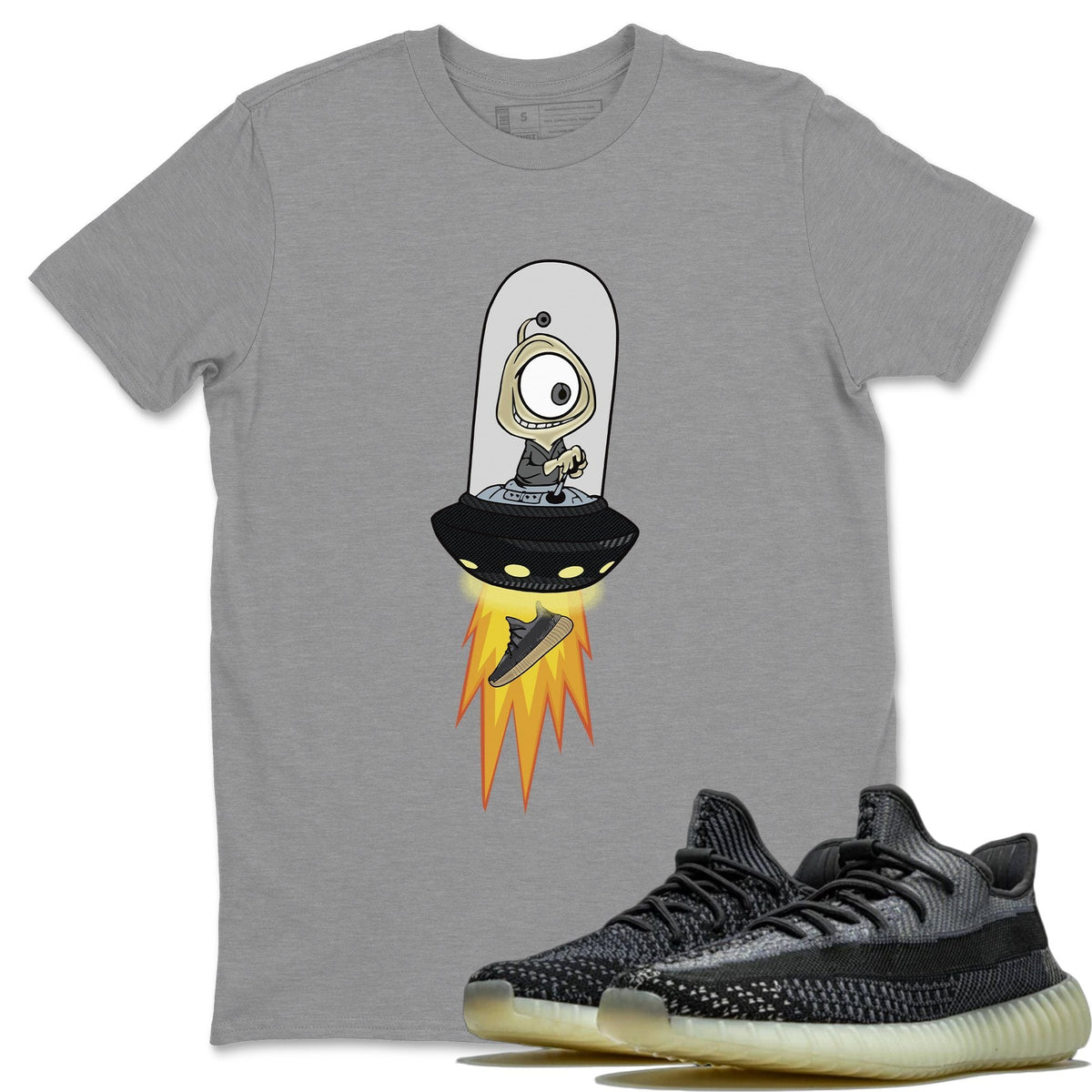 Yeezy 350 Carbon Asriel Shirt To Match Jordans Alien Sneaker Tees Yeezy 350 Carbon Asriel Drip Gear Zone Sneaker Matching Clothing Unisex Shirts