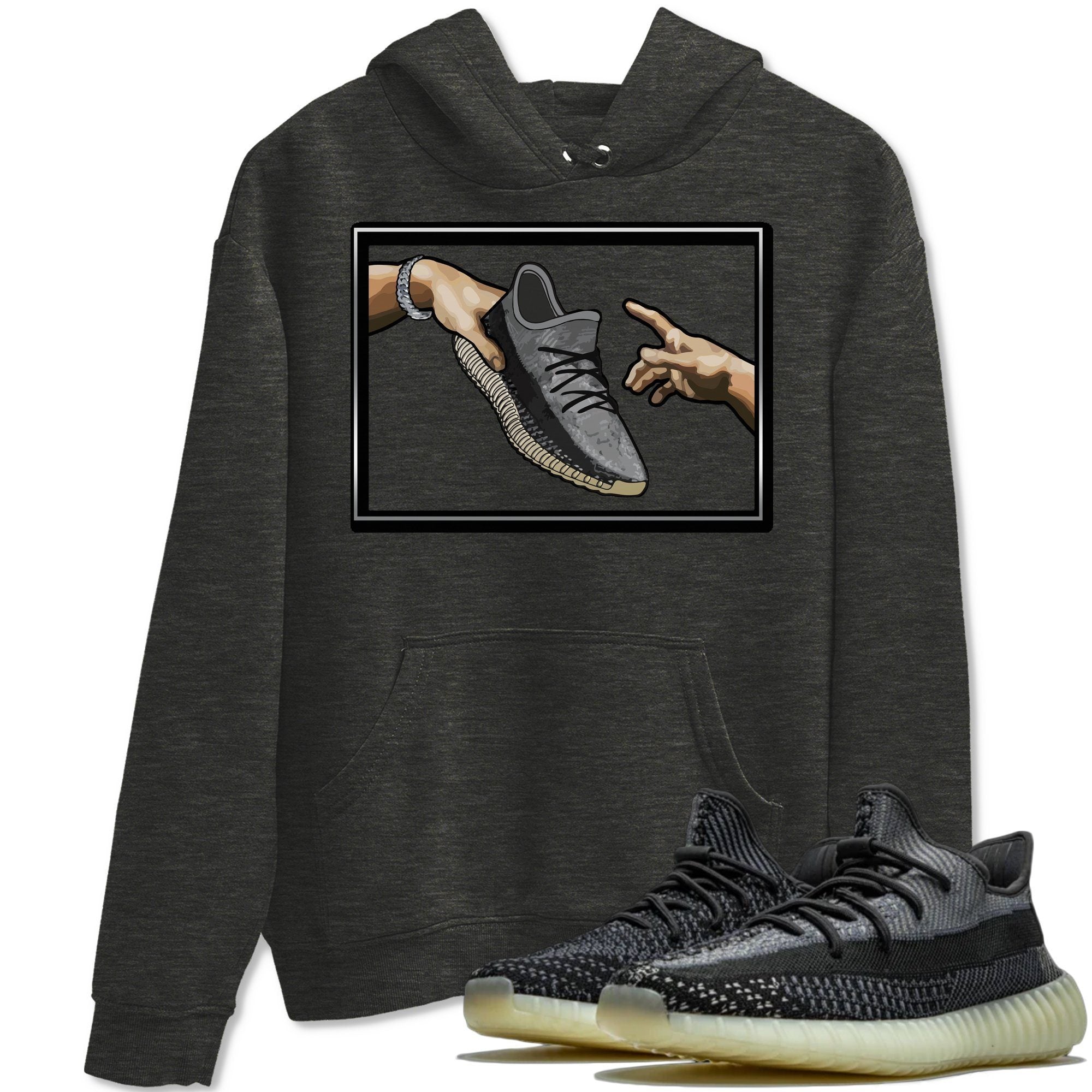 Yeezy 350 Carbon Asriel Shirt To Match Jordans Adam's Creation Sneaker Tees Yeezy 350 Carbon Asriel Drip Gear Zone Sneaker Matching Clothing Unisex Shirts