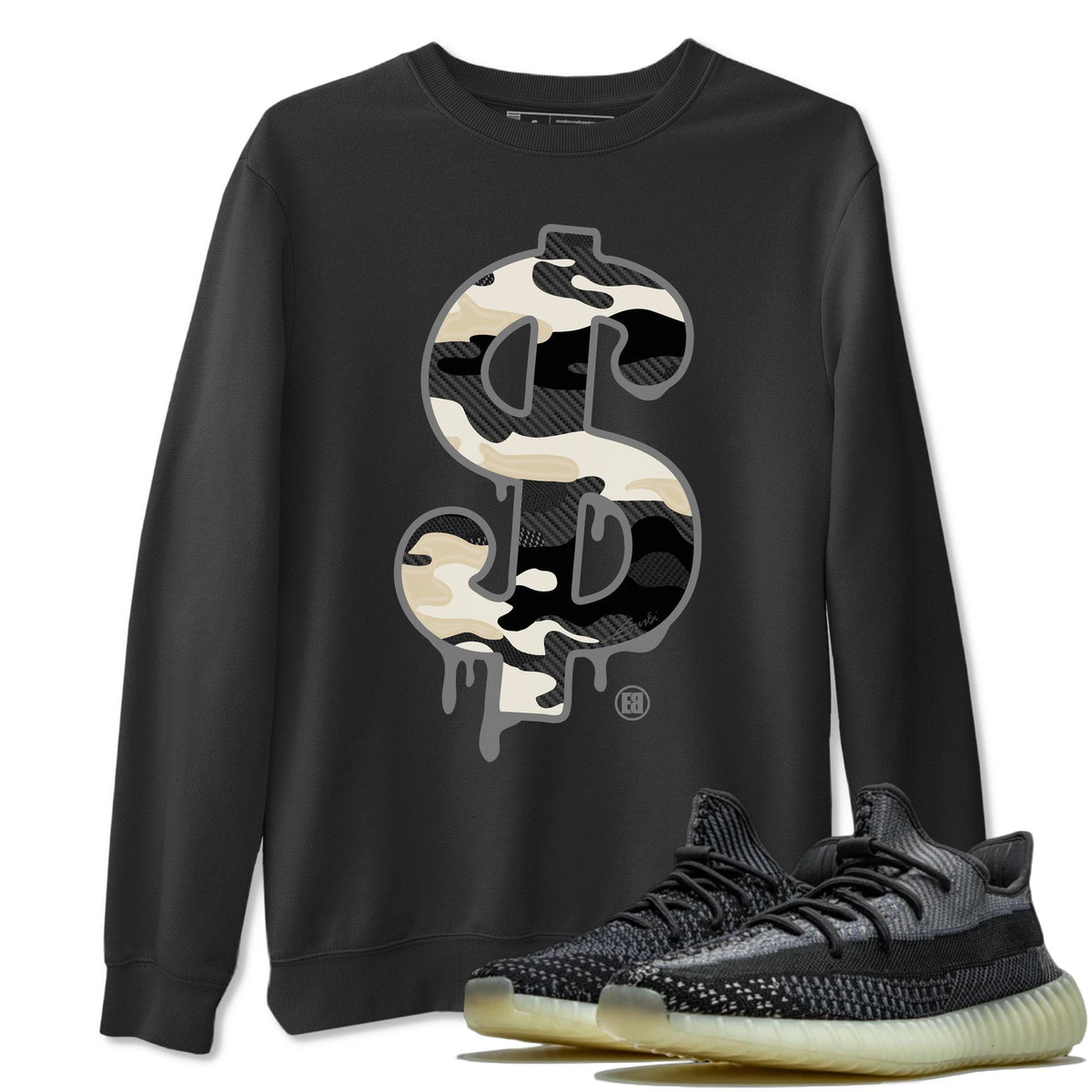 Yeezy 350 Carbon Asriel Shirt To Match Jordans Dollar Camo Sneaker Tees Yeezy 350 Carbon Asriel Drip Gear Zone Sneaker Matching Clothing Unisex Shirts
