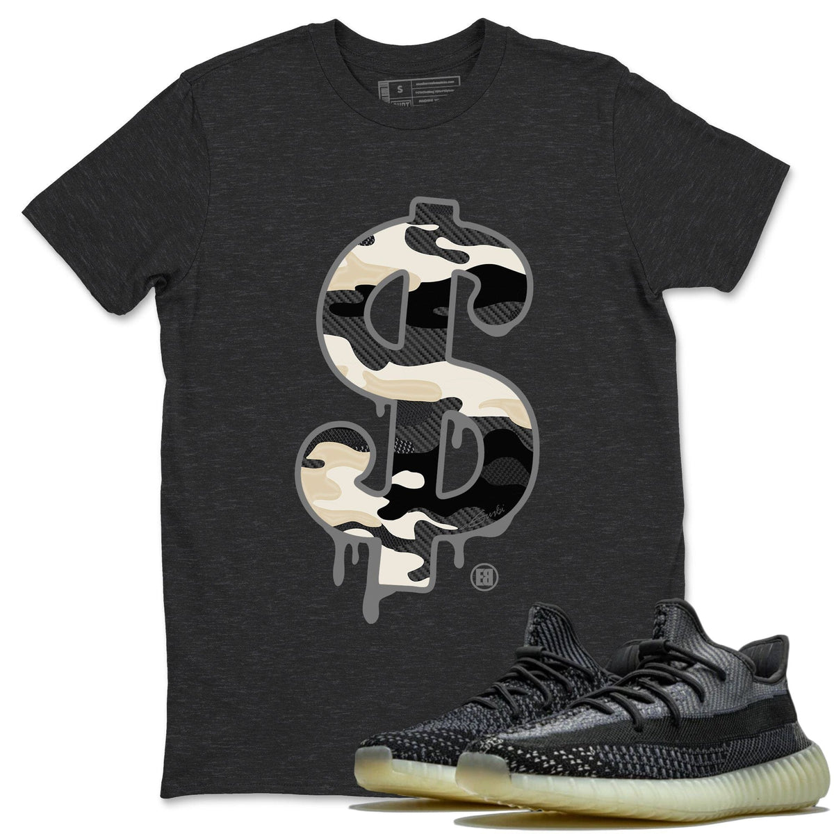 Yeezy 350 Carbon Asriel Shirt To Match Jordans Dollar Camo Sneaker Tees Yeezy 350 Carbon Asriel Drip Gear Zone Sneaker Matching Clothing Unisex Shirts
