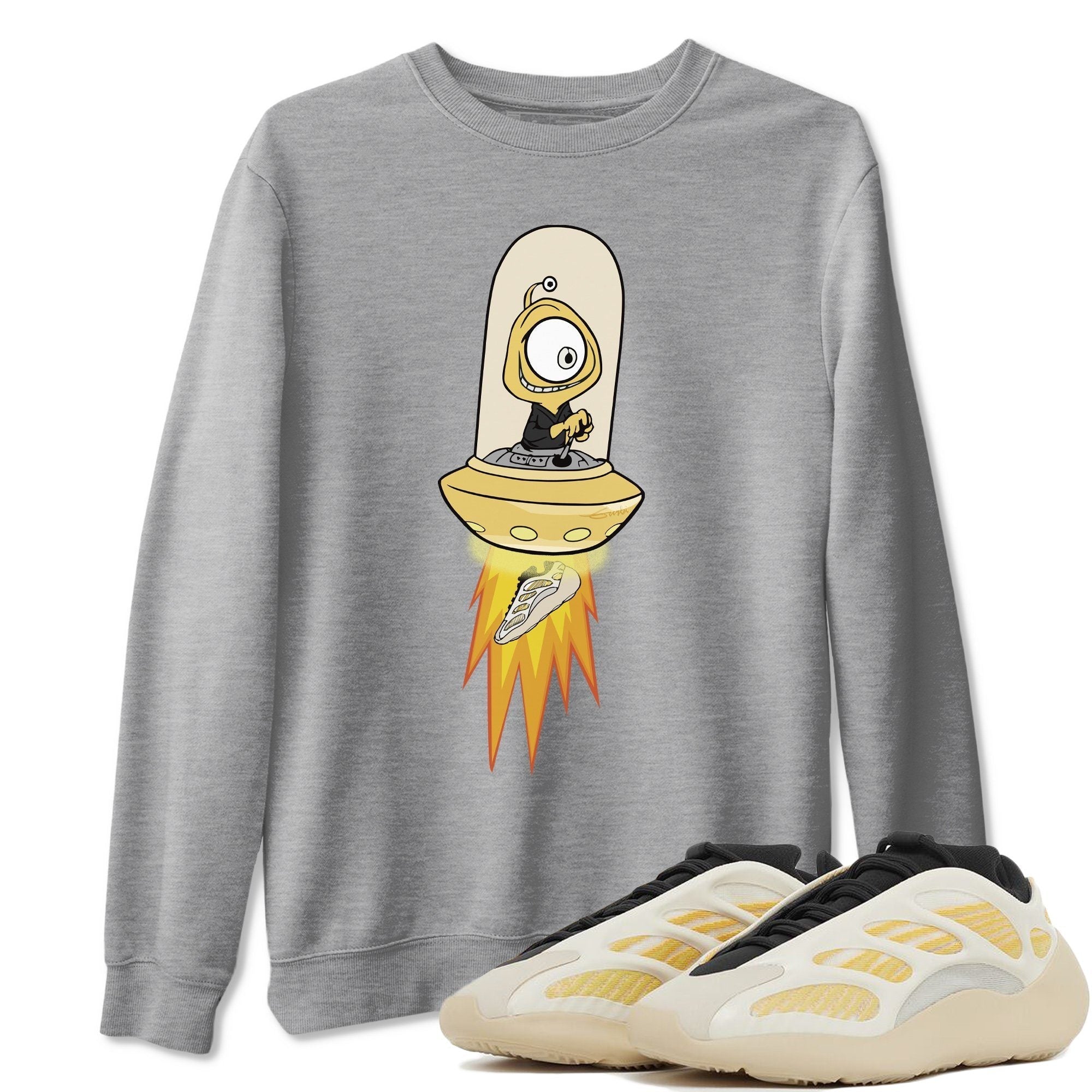 Yeezy 700 Safflower Shirt To Match Jordans Alien Sneaker Tees Yeezy 700 Safflower Drip Gear Zone Sneaker Matching Clothing Unisex Shirts