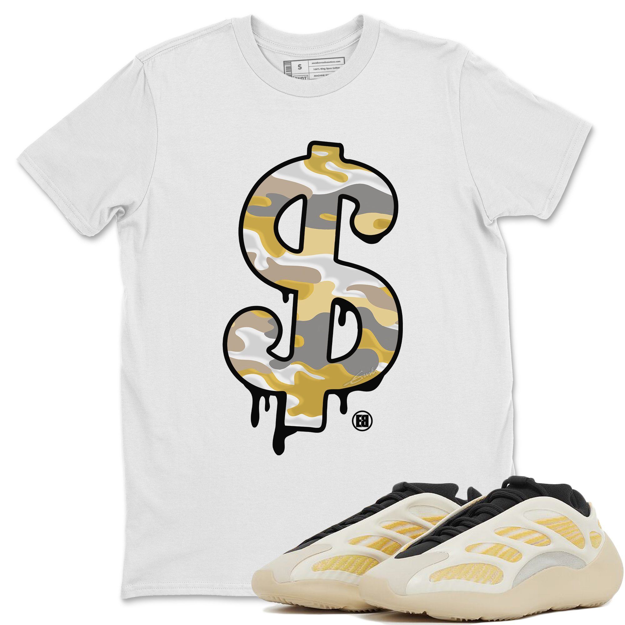 Yeezy 700 Safflower Shirt To Match Jordans Dollar Camo Sneaker Tees Yeezy 700 Safflower Drip Gear Zone Sneaker Matching Clothing Unisex Shirts