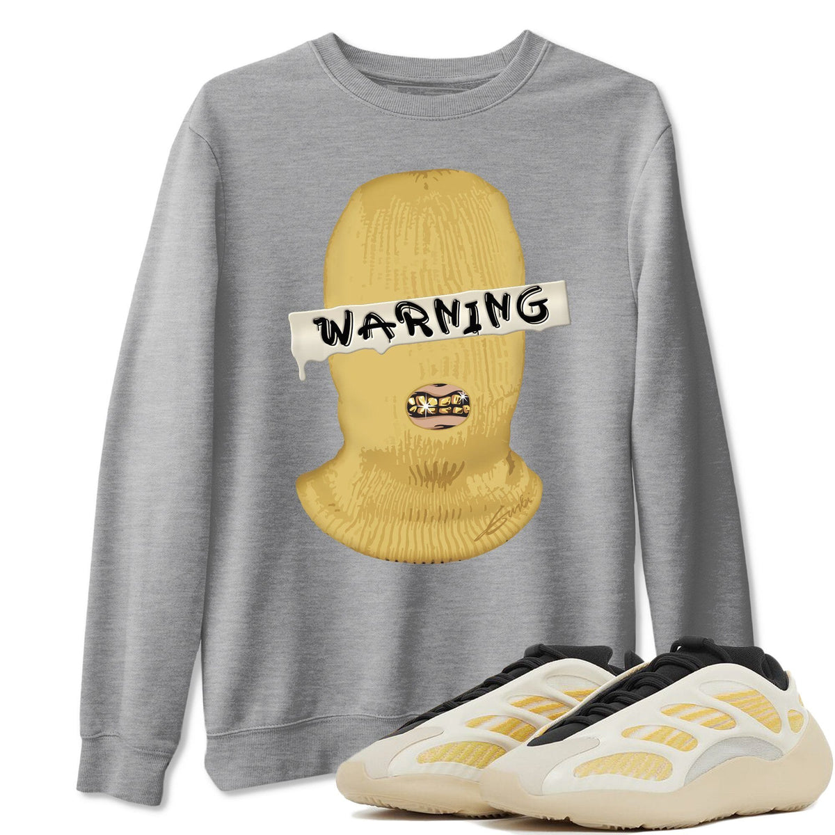 Yeezy 700 Safflower Shirt To Match Jordans Warning Sneaker Tees Yeezy 700 Safflower Drip Gear Zone Sneaker Matching Clothing Unisex Shirts