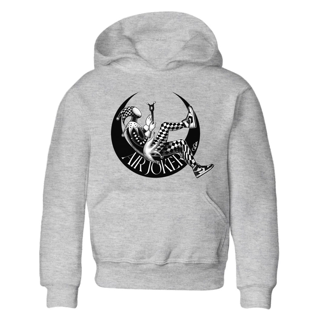 Air Jordan 1 Homage Sneaker Tees Drip Gear Zone Air Joker Sneaker Tees AJ1 Homage Shirt Kids Shirts Heather Grey 2