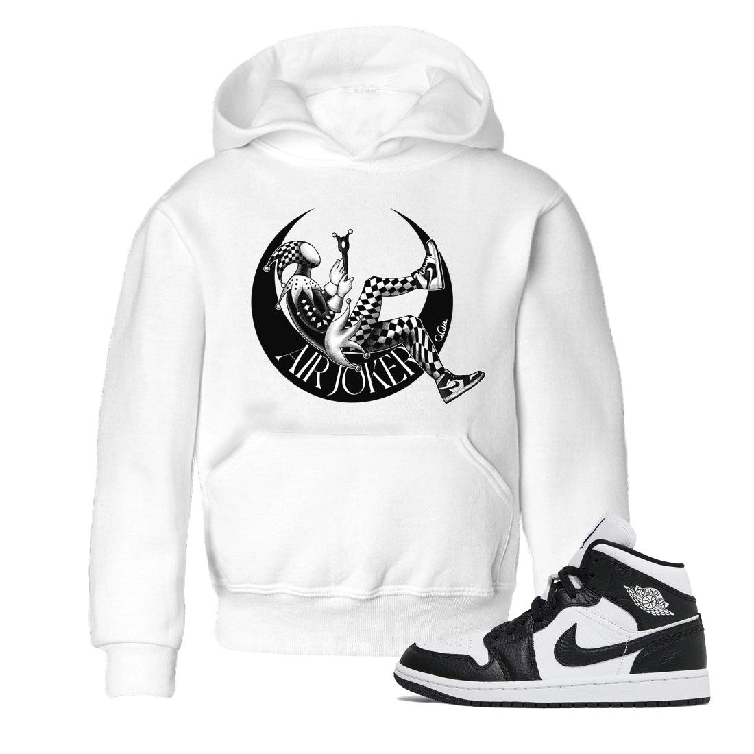 Air Jordan 1 Homage Sneaker Tees Drip Gear Zone Air Joker Sneaker Tees AJ1 Homage Shirt Kids Shirts White 1