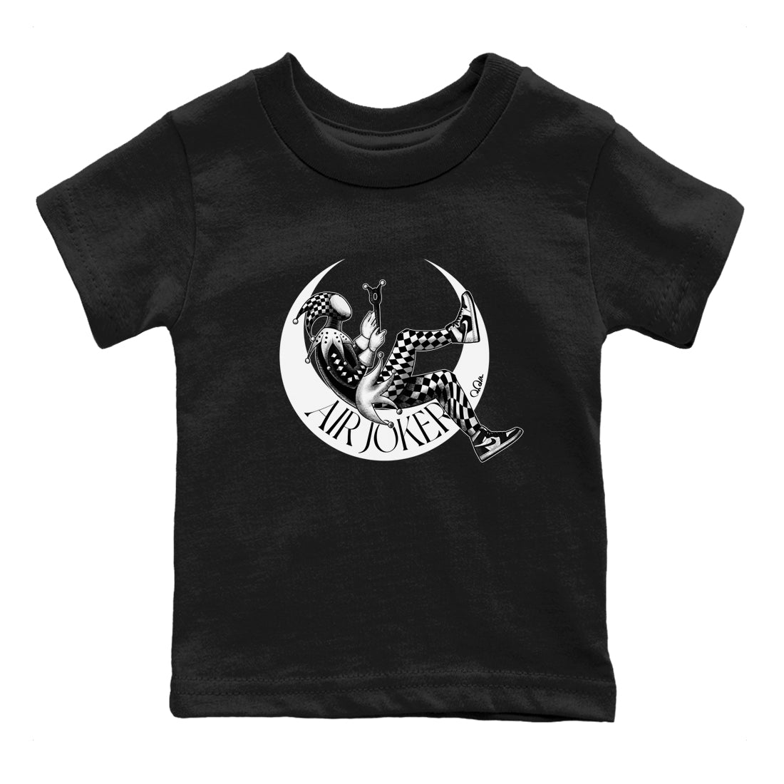 Air Jordan 1 Homage Sneaker Tees Drip Gear Zone Air Joker Sneaker Tees AJ1 Homage Shirt Kids Shirts Black 2