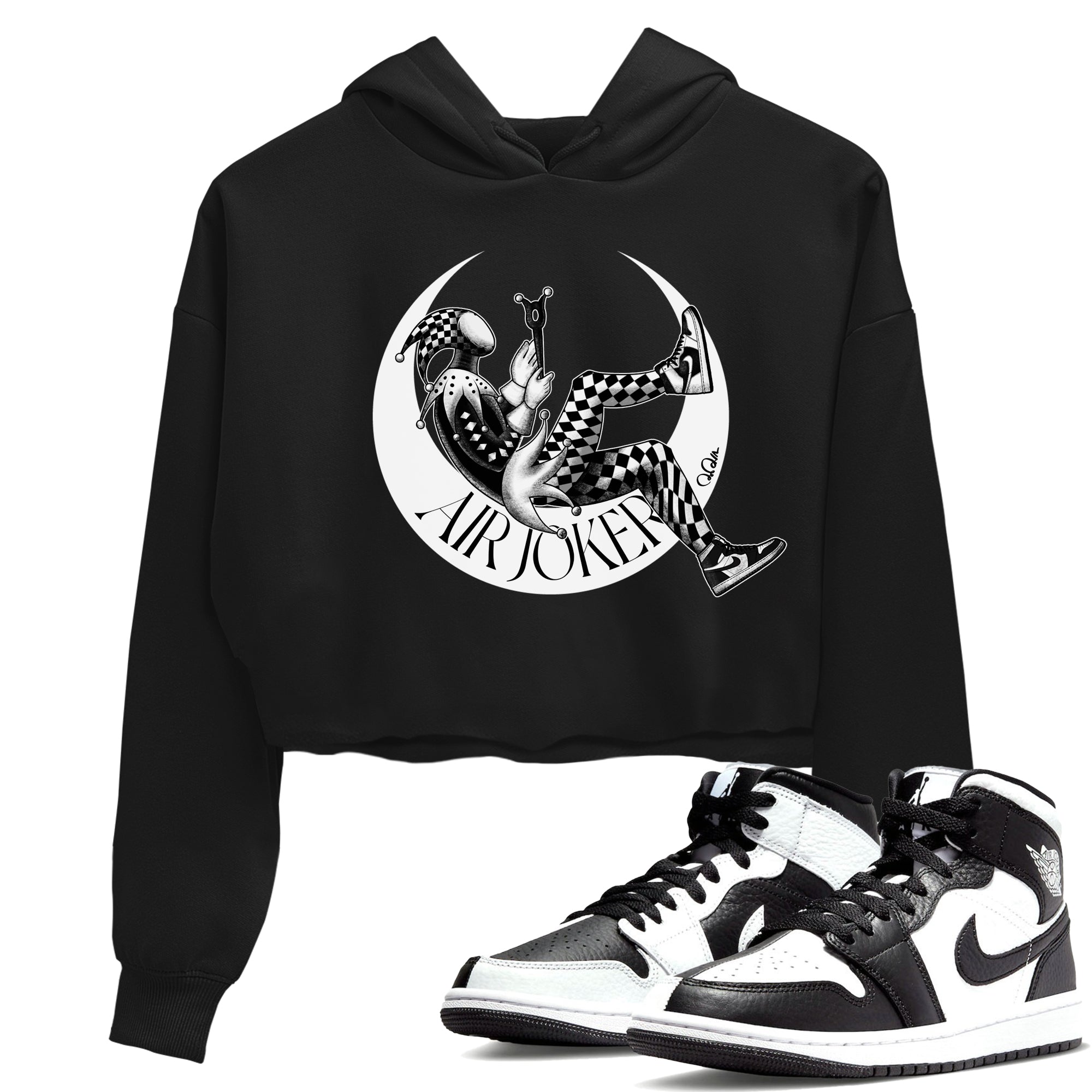 Air Jordan 1 Homage Sneaker Tees Drip Gear Zone Air Joker Sneaker Tees AJ1 Homage Shirt Women's Shirts Black 1