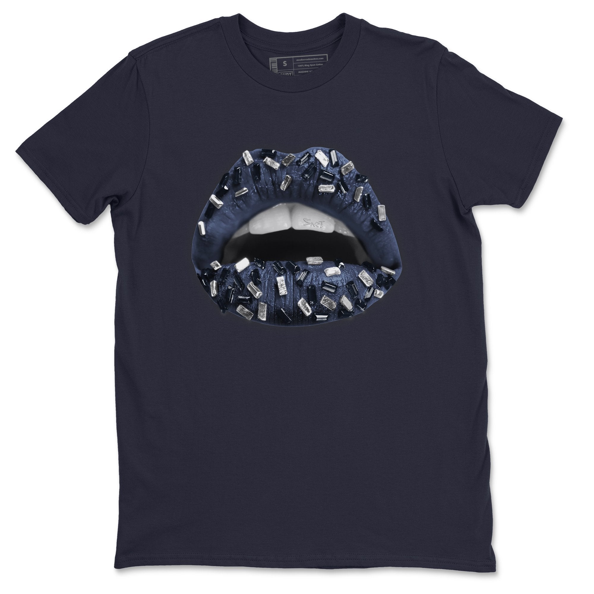 Jordan 1 Midnight Navy Shirt To Match Jordans Lips Jewel Sneaker Tees Jordan 1 Midnight Navy Drip Gear Zone Sneaker Matching Clothing Unisex Shirts