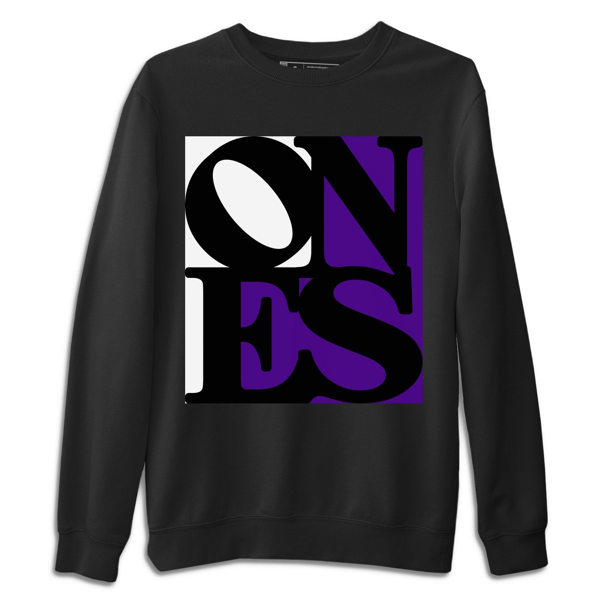 Jordan 1 Court Purple Sneaker Matching T-Shirt Ones Sneaker Tees Jordan 1 Court Purple Sneaker Release Tees Crew Neck Tees