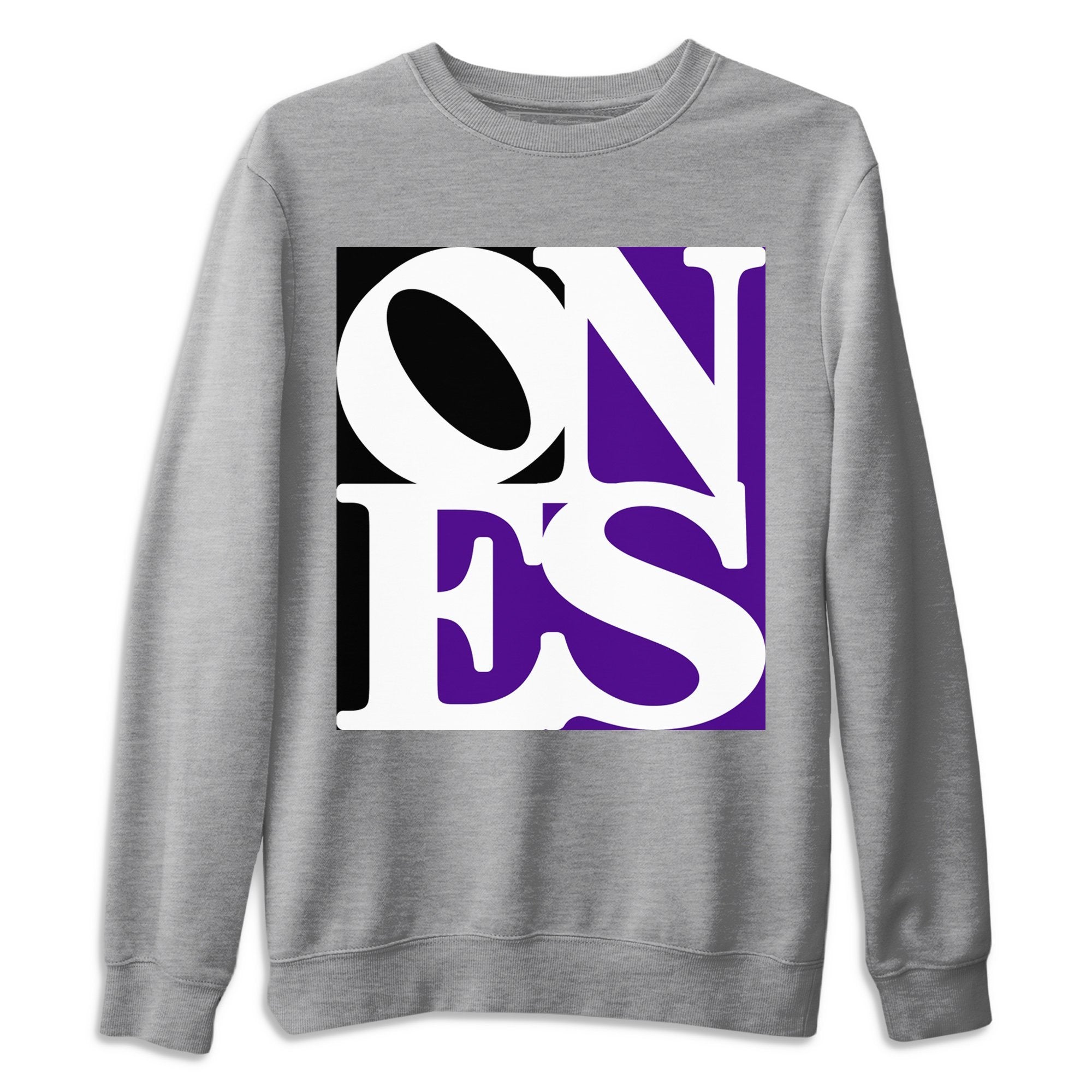 Jordan 1 Court Purple Sneaker Matching T-Shirt Ones Sneaker Tees Jordan 1 Court Purple Sneaker Release Tees Crew Neck Tees