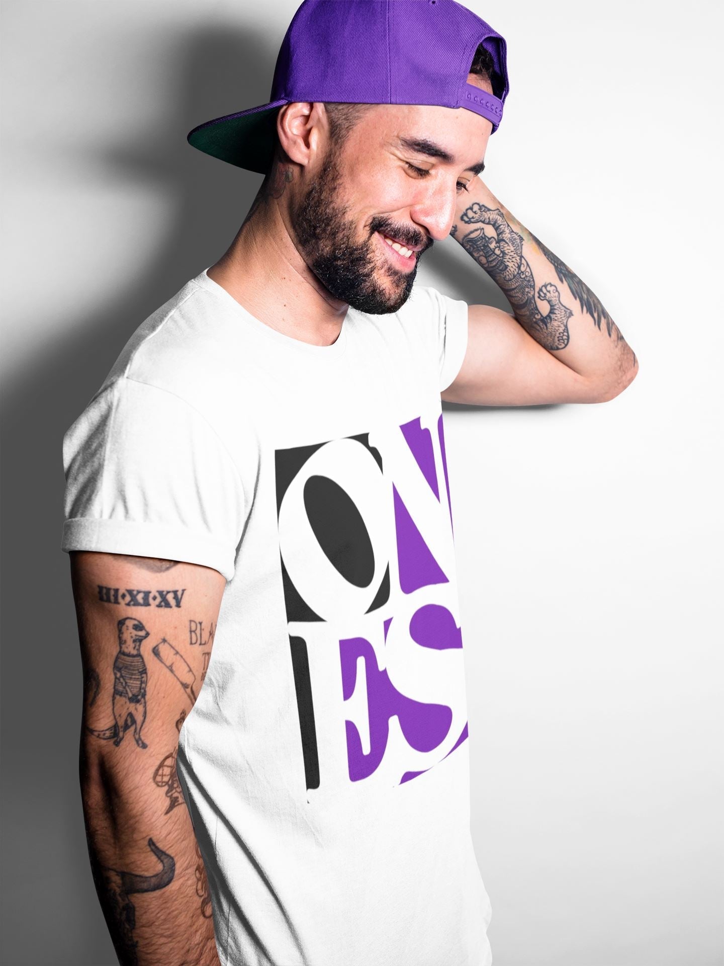 Jordan 1 Court Purple Sneaker Matching T-Shirt Ones Sneaker Tees Jordan 1 Court Purple Sneaker Release Tees Crew Neck Tees