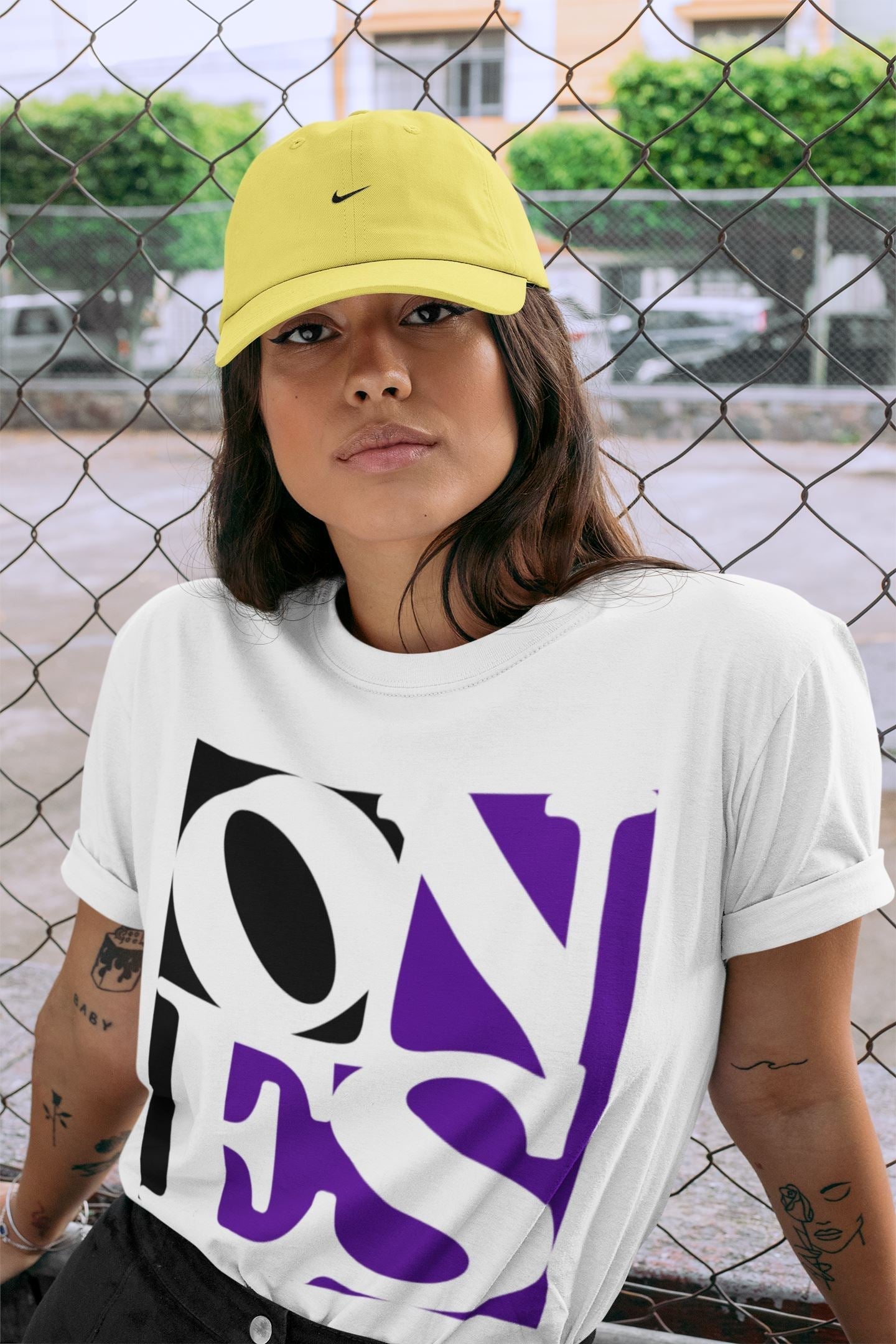 Jordan 1 Court Purple Sneaker Matching T-Shirt Ones Sneaker Tees Jordan 1 Court Purple Sneaker Release Tees Crew Neck Tees