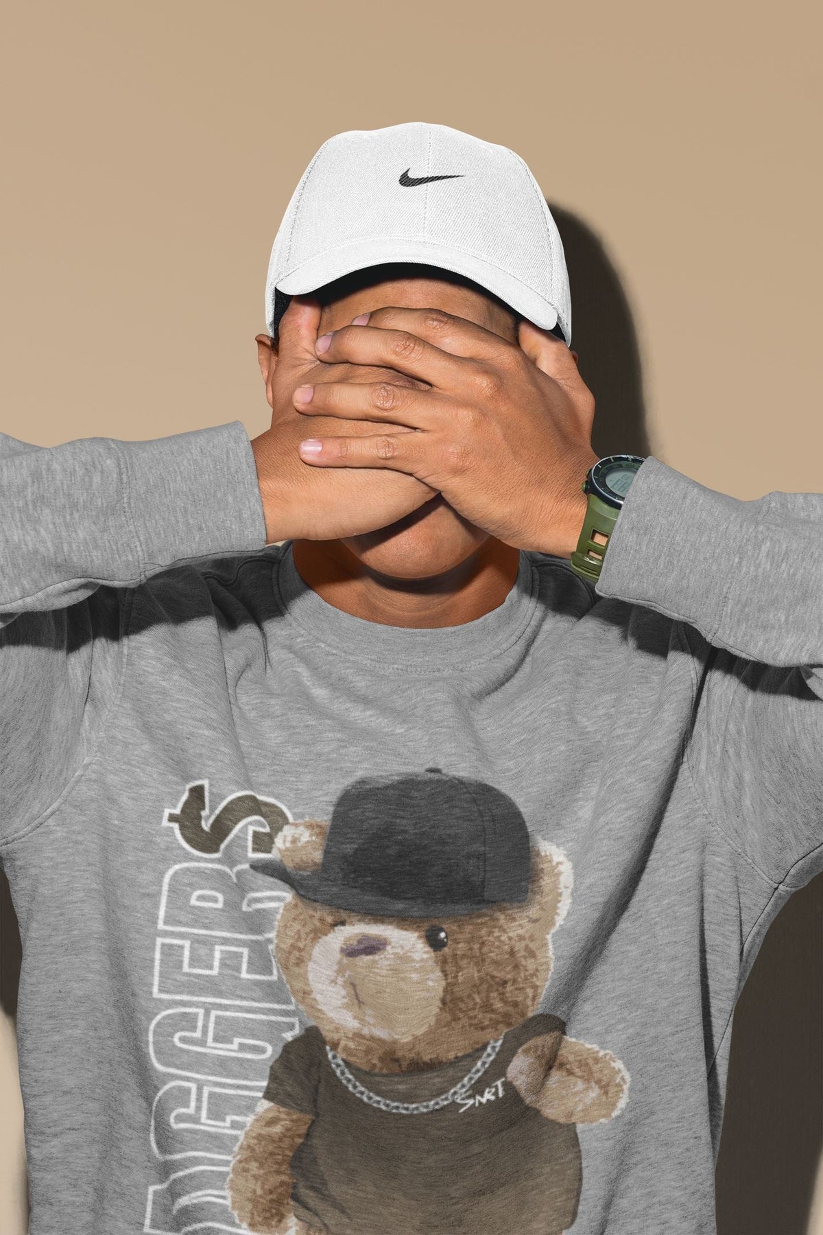 Jordan 1 Dark Mocha Sneaker Matching T-Shirt Bear Swaggers Sneaker Tees Jordan 1 Dark Mocha Sneaker Release Tees Crew Neck Tees