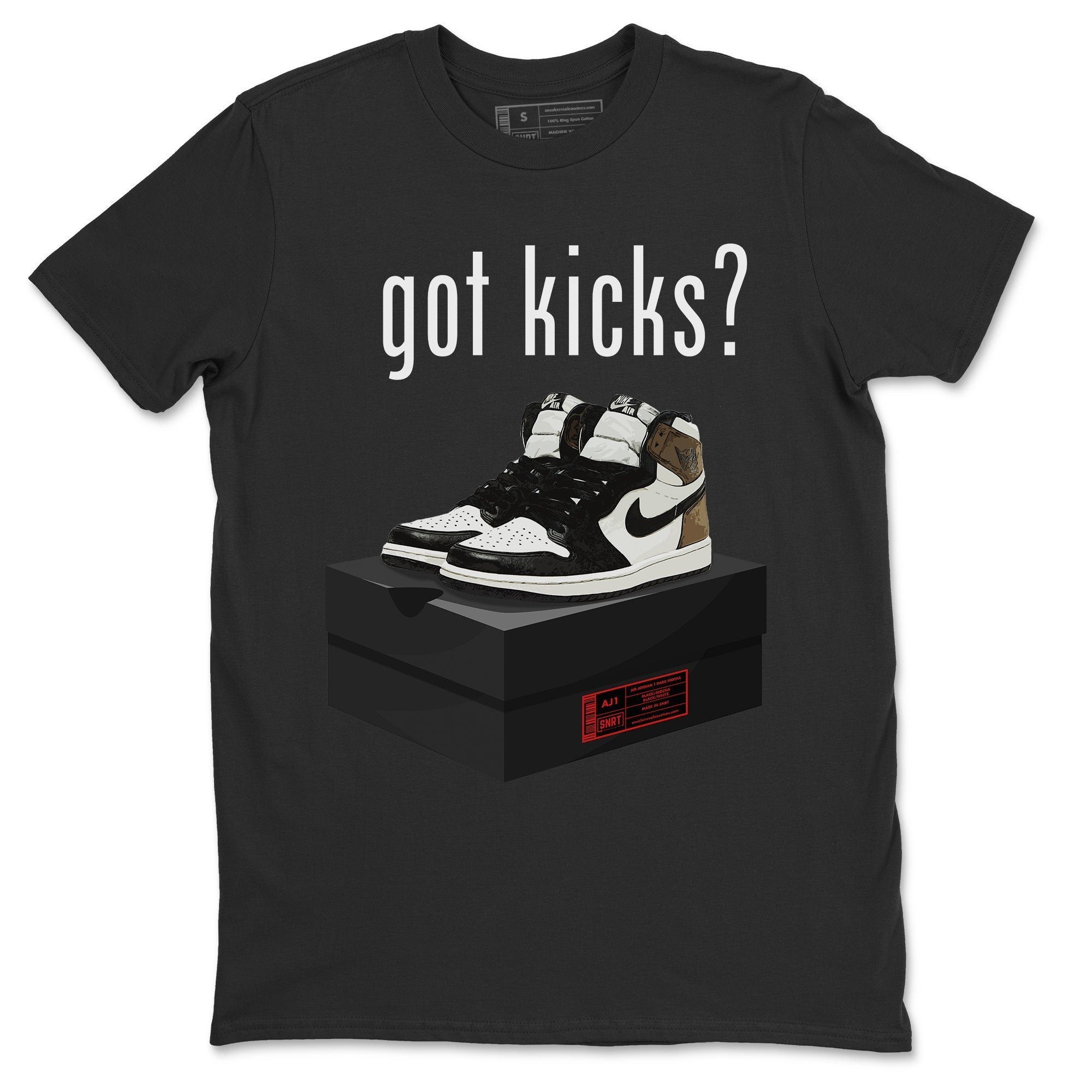 Jordan 1 Dark Mocha Sneaker Matching T-Shirt Got Kicks Sneaker Tees Jordan 1 Dark Mocha Sneaker Release Tees Crew Neck Tees