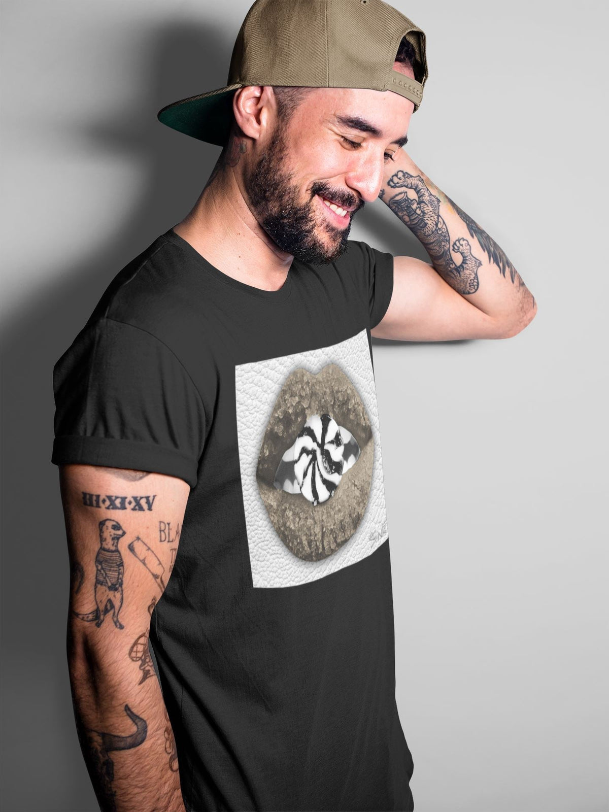 Jordan 1 Dark Mocha Sneaker Matching T-Shirt Lips Candy Sneaker Tees Jordan 1 Dark Mocha Sneaker Release Tees Crew Neck Tees