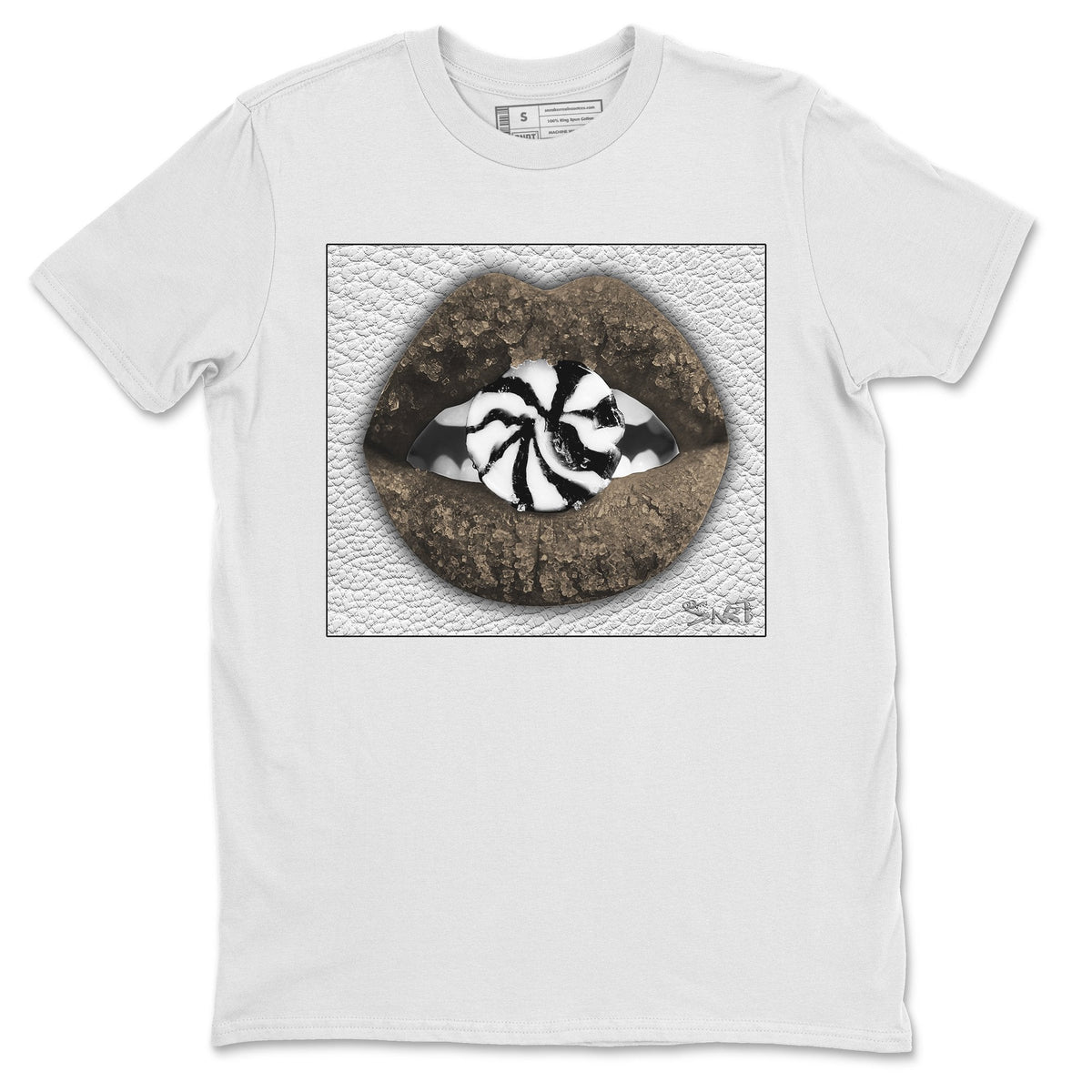 Jordan 1 Dark Mocha Sneaker Matching T-Shirt Lips Candy Sneaker Tees Jordan 1 Dark Mocha Sneaker Release Tees Crew Neck Tees