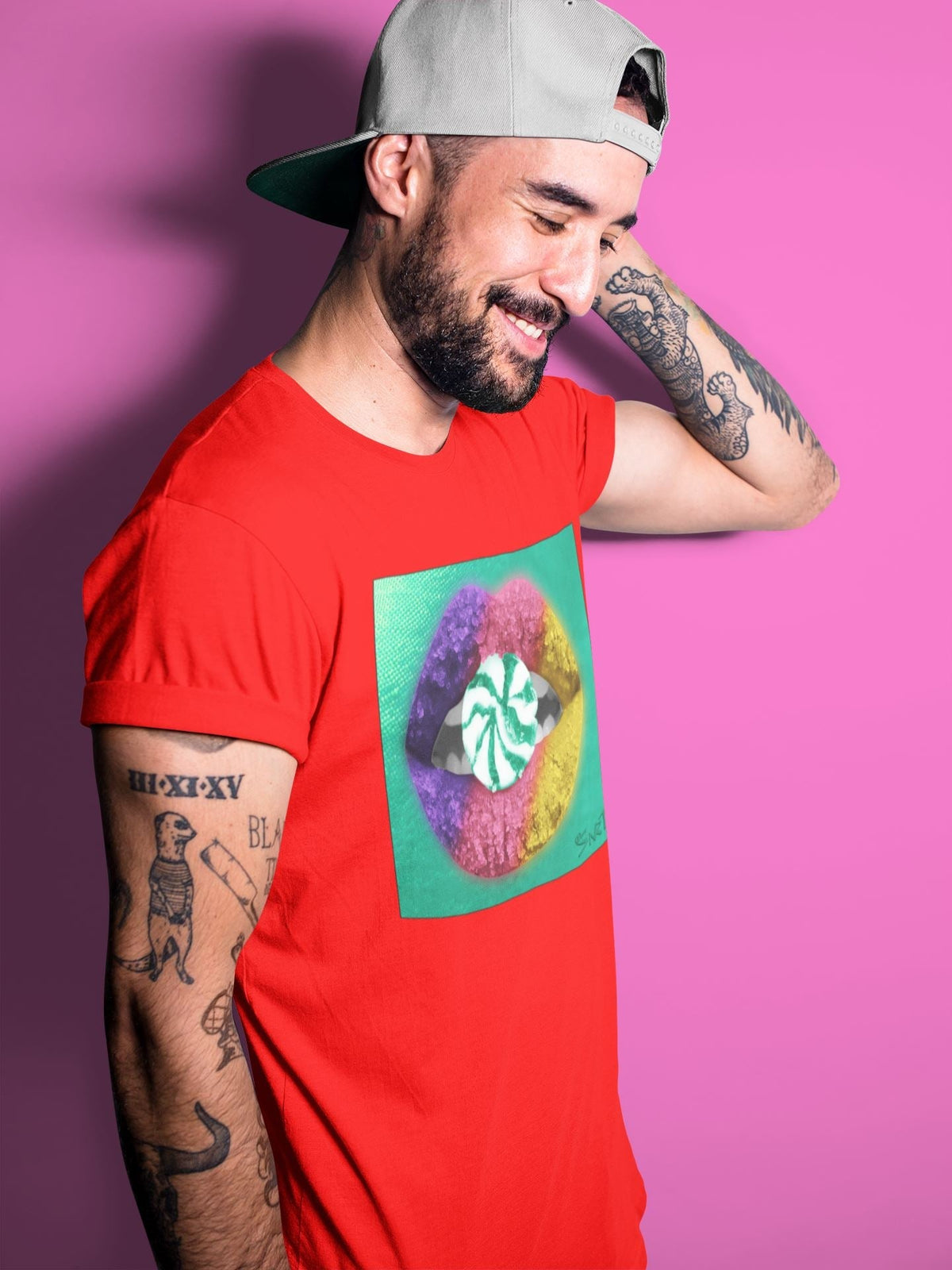 Jordan 1 Hare Sneaker Matching T-Shirt Lips Candy Sneaker Tees Jordan 1 Hare Sneaker Release Tees Crew Neck Tees