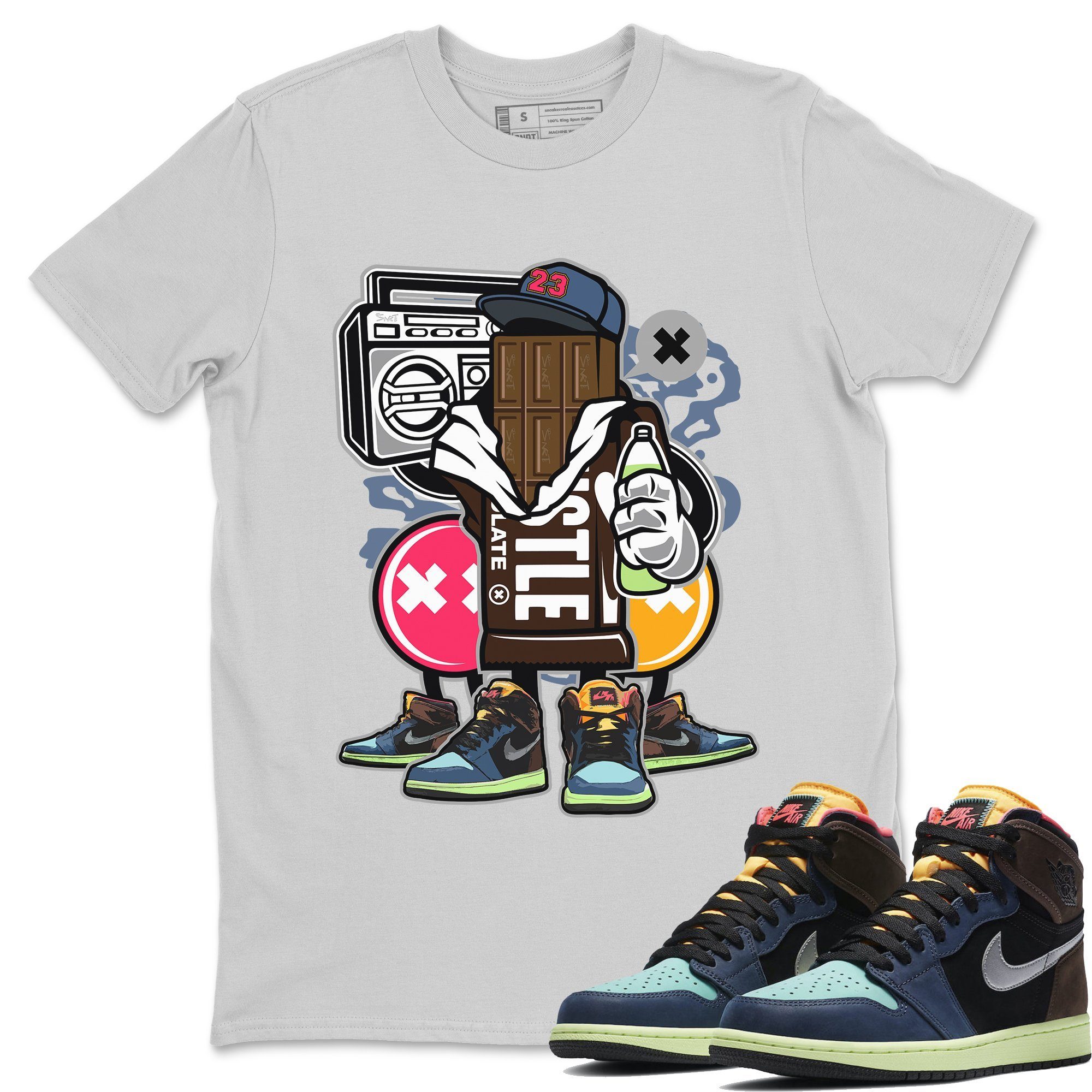 Jordan 1 Bio Hack Sneaker Match Tees Chocolate Squad Sneaker Tees Jordan 1 Bio Hack Jordan to match sneaker T-Shirt Crew Neck Shirts
