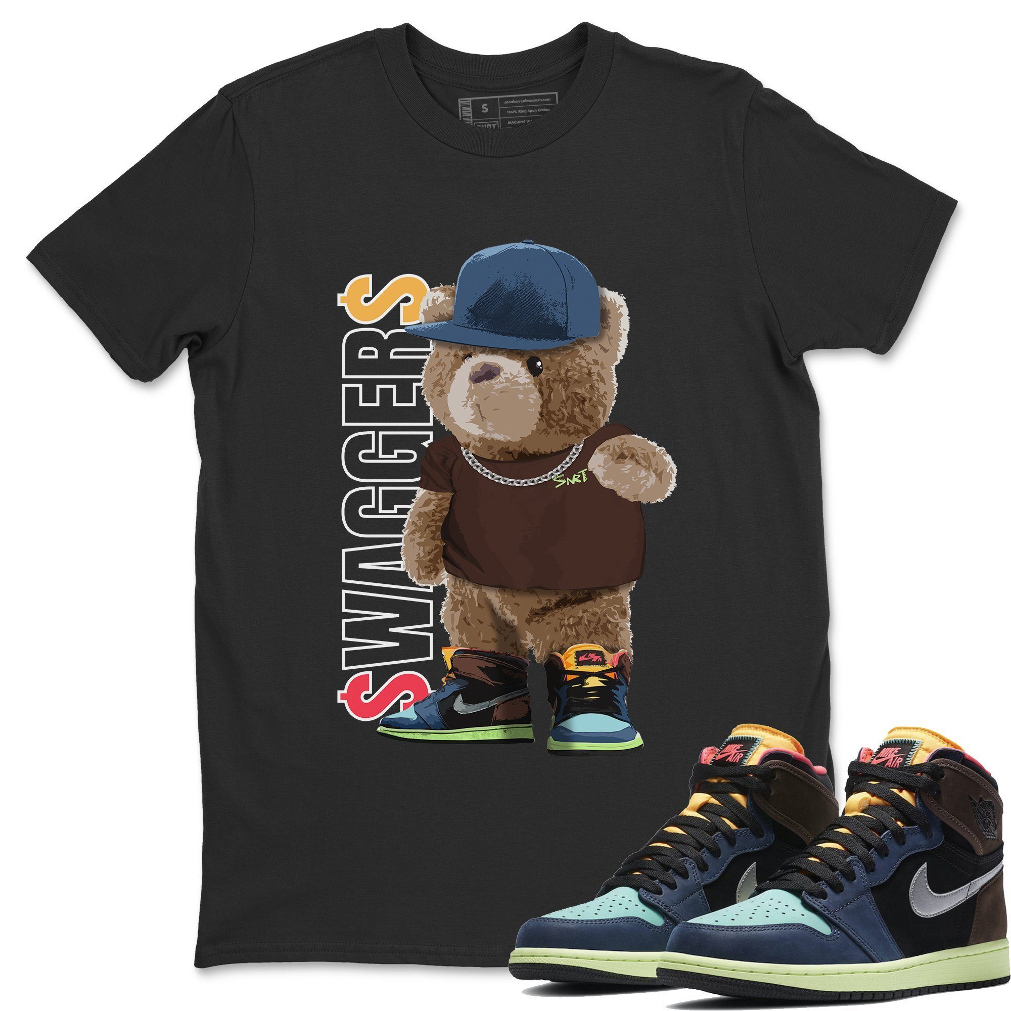 Jordan 1 Bio Hack Sneaker Match Tees Bear Swaggers Sneaker Tees Jordan 1 Bio Hack Jordan to match sneaker T-Shirt Crew Neck Shirts