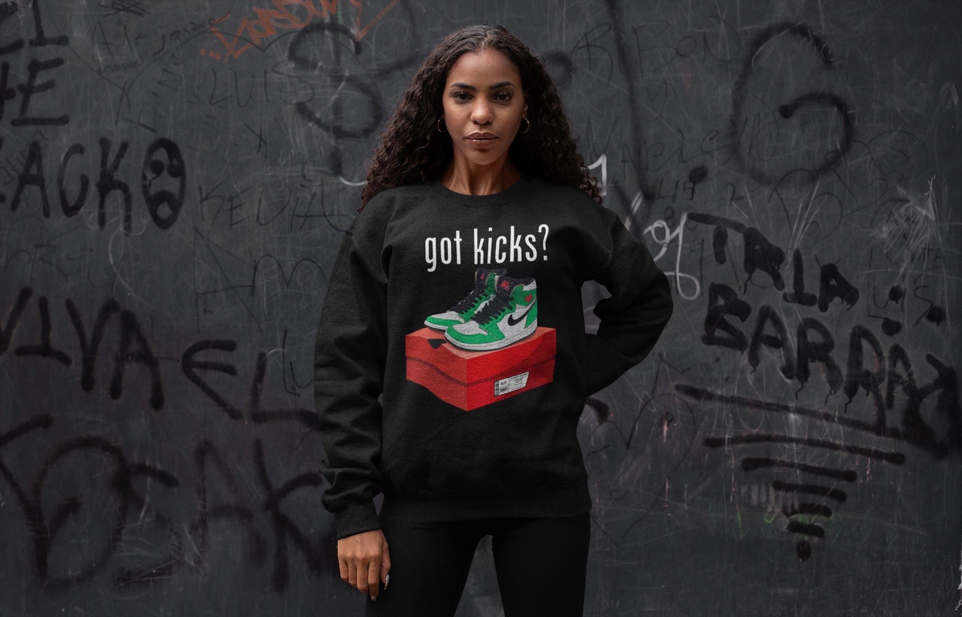 Jordan 1 Lucky Green Shirt To Match Jordans Got Kicks Sneaker Tees Jordan 1 Lucky Green Drip Gear Zone Sneaker Matching Clothing Unisex Shirts