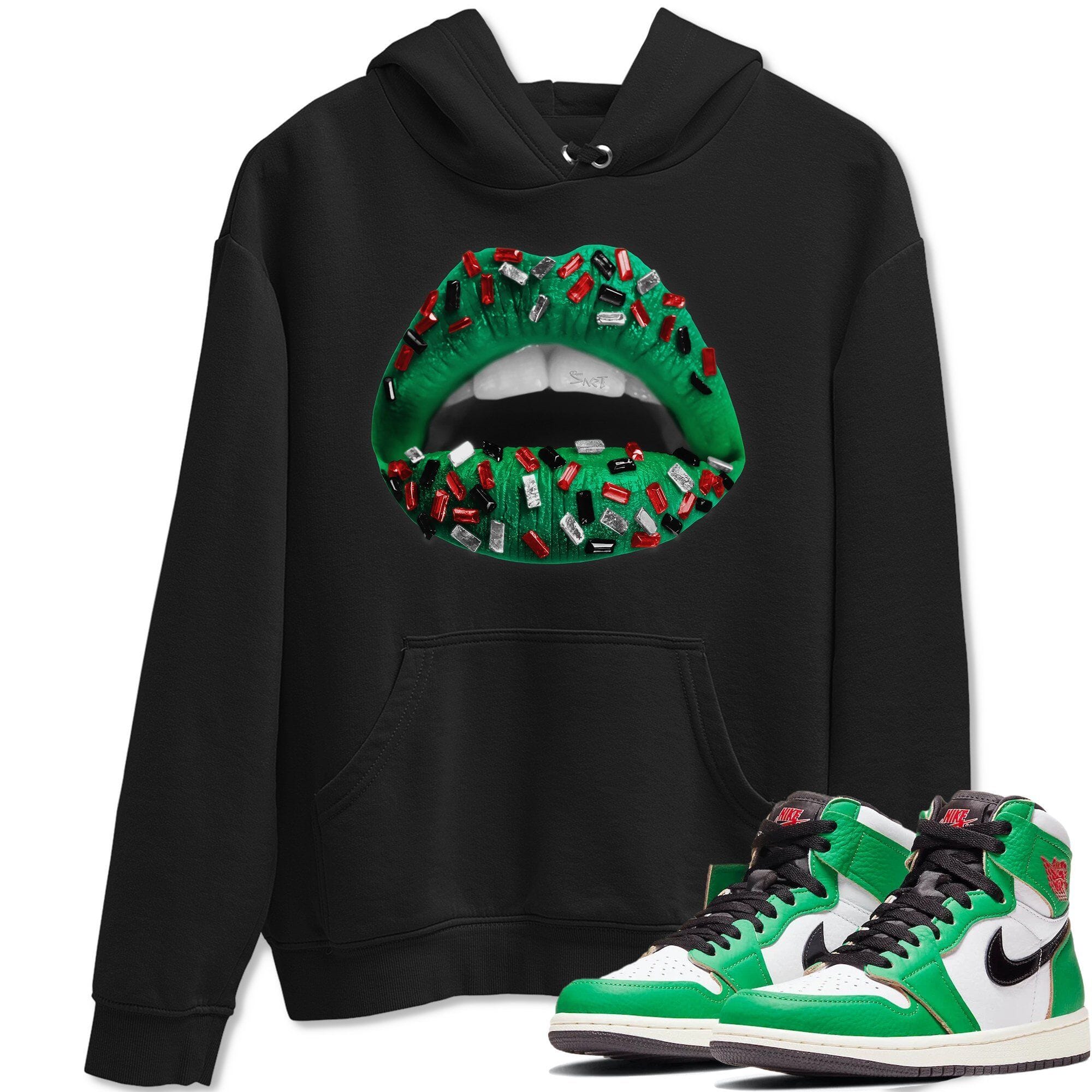 Jordan 1 Lucky Green Shirt To Match Jordans Lips Jewel Sneaker Tees Jordan 1 Lucky Green Drip Gear Zone Sneaker Matching Clothing Unisex Shirts