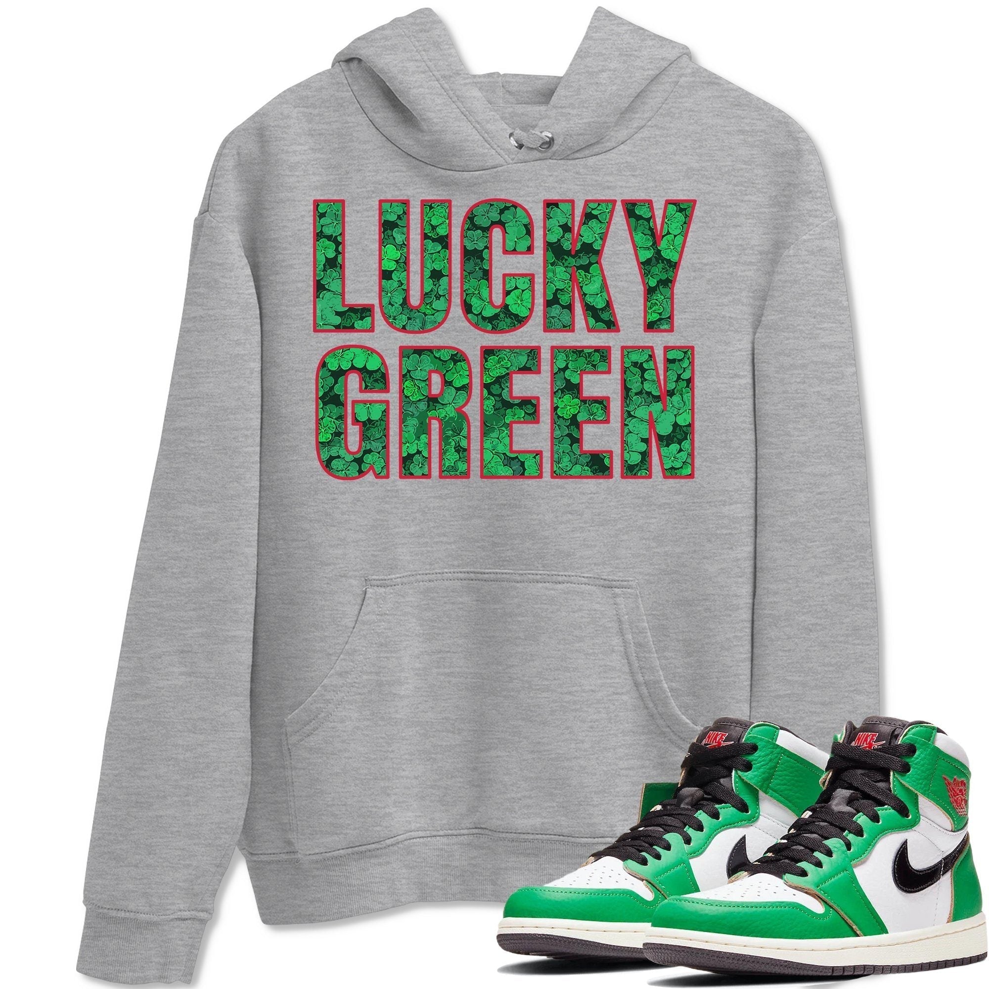 Jordan 1 Lucky Green Shirt To Match Jordans Lucky Green Sneaker Tees Jordan 1 Lucky Green Drip Gear Zone Sneaker Matching Clothing Unisex Shirts