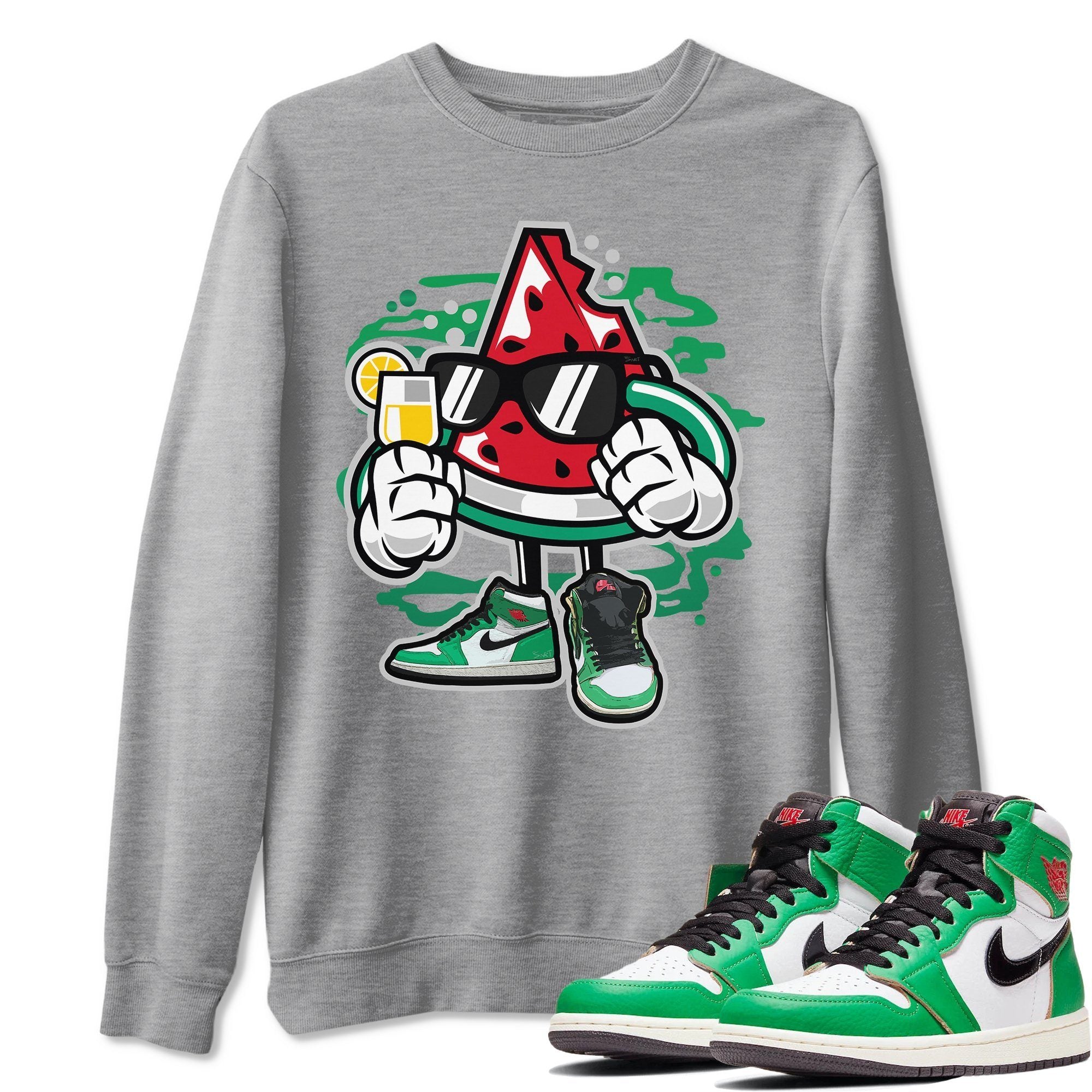 Jordan 1 Lucky Green Shirt To Match Jordans Stay Fresh Sneaker Tees Jordan 1 Lucky Green Drip Gear Zone Sneaker Matching Clothing Unisex Shirts