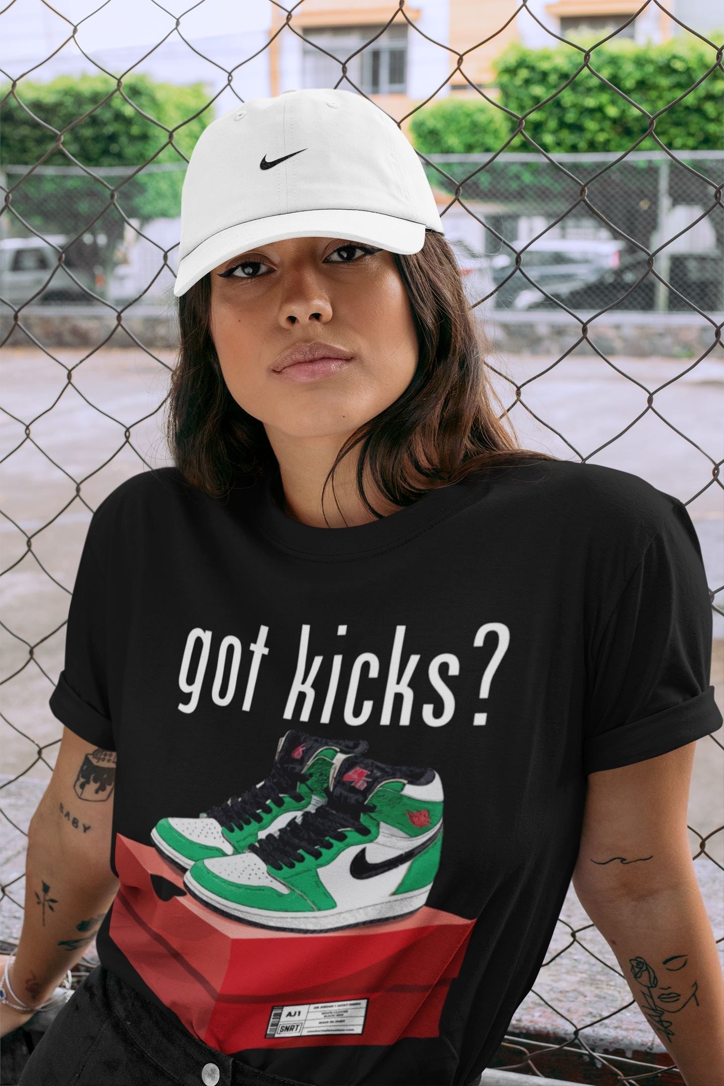 Jordan 1 Lucky Green Shirt To Match Jordans Got Kicks Sneaker Tees Jordan 1 Lucky Green Drip Gear Zone Sneaker Matching Clothing Unisex Shirts
