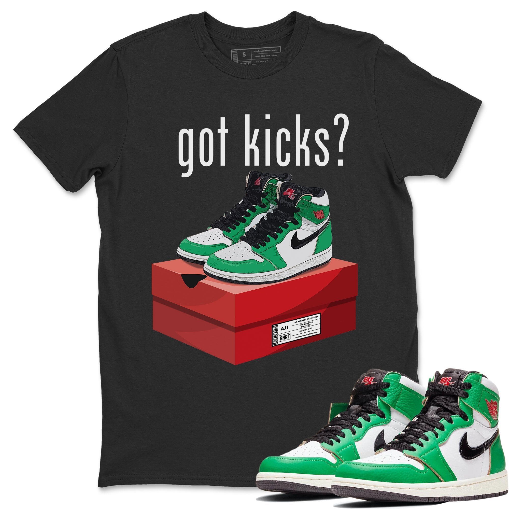 Jordan 1 Lucky Green Shirt To Match Jordans Got Kicks Sneaker Tees Jordan 1 Lucky Green Drip Gear Zone Sneaker Matching Clothing Unisex Shirts