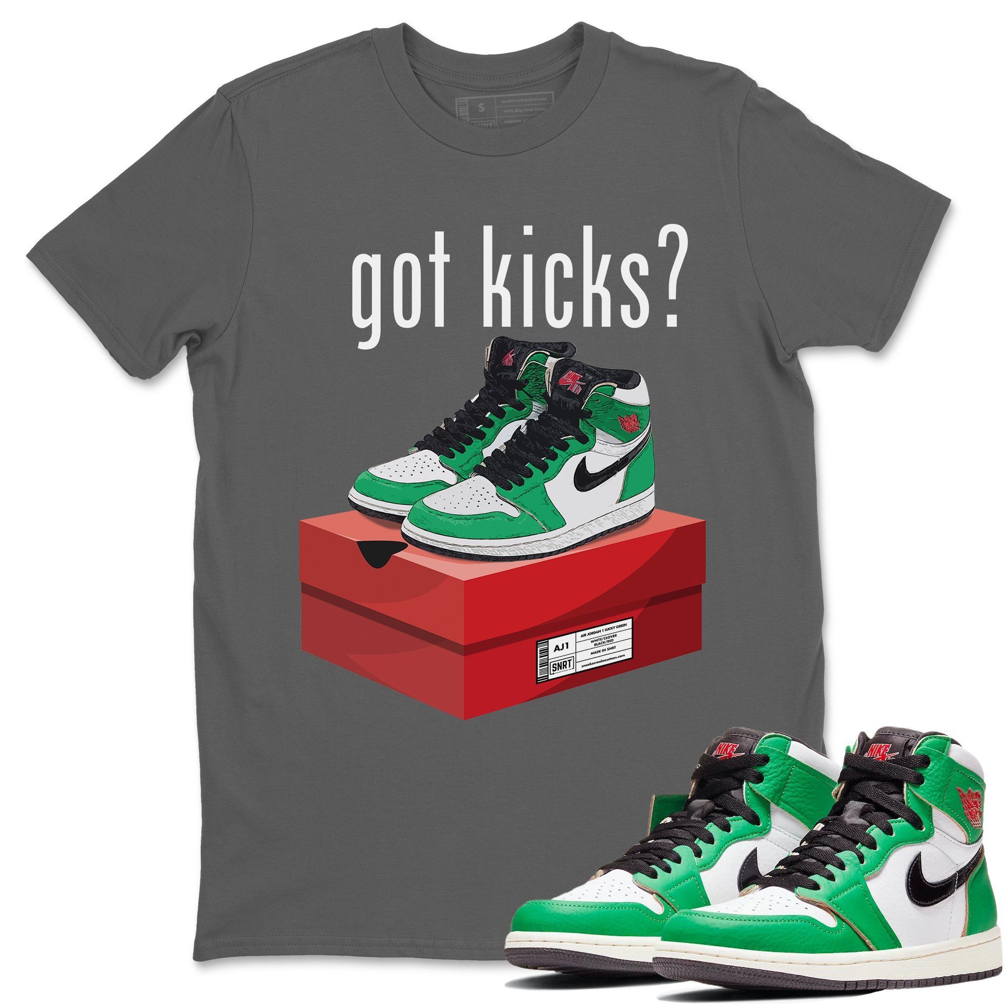 Jordan 1 Lucky Green Shirt To Match Jordans Got Kicks Sneaker Tees Jordan 1 Lucky Green Drip Gear Zone Sneaker Matching Clothing Unisex Shirts