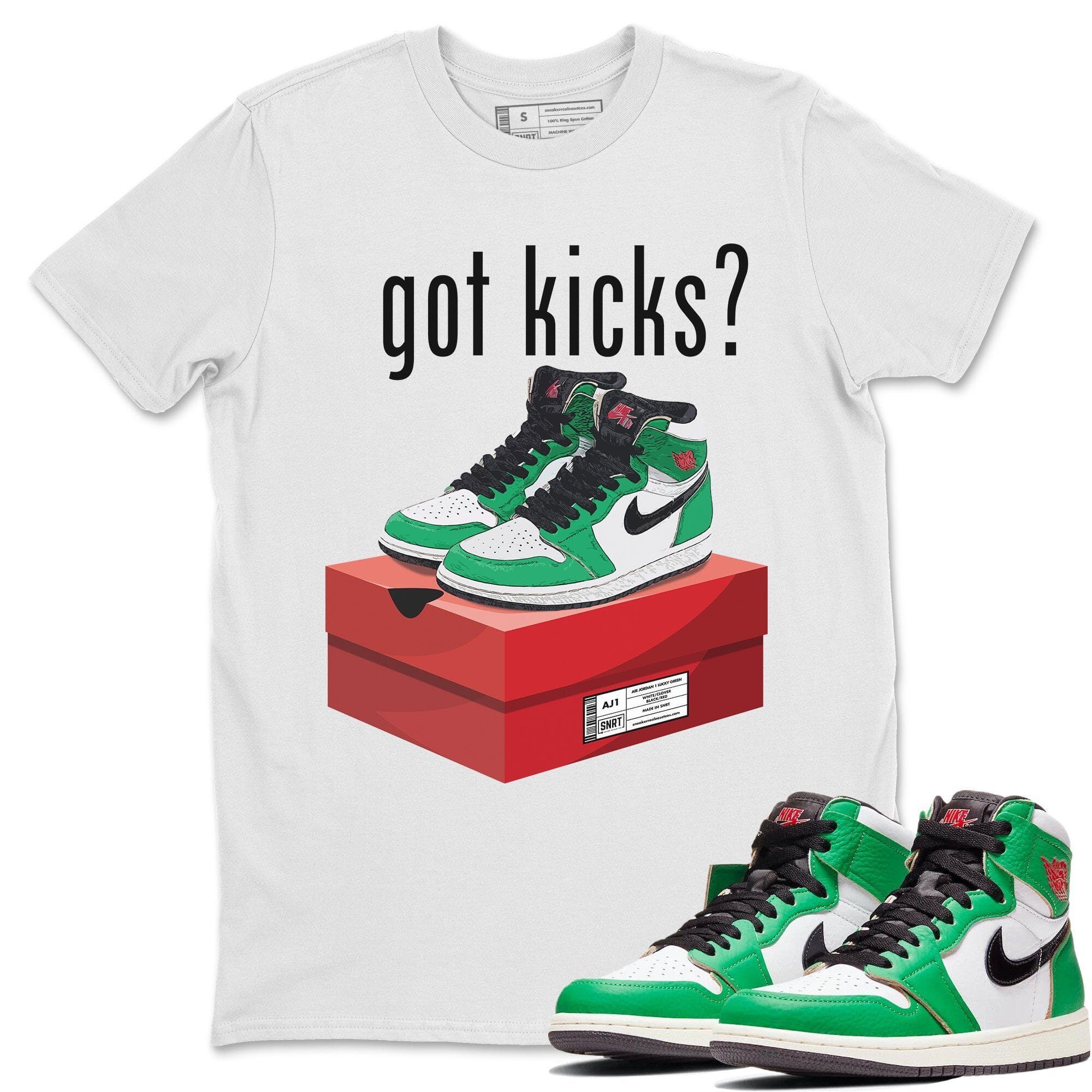 Jordan 1 Lucky Green Shirt To Match Jordans Got Kicks Sneaker Tees Jordan 1 Lucky Green Drip Gear Zone Sneaker Matching Clothing Unisex Shirts