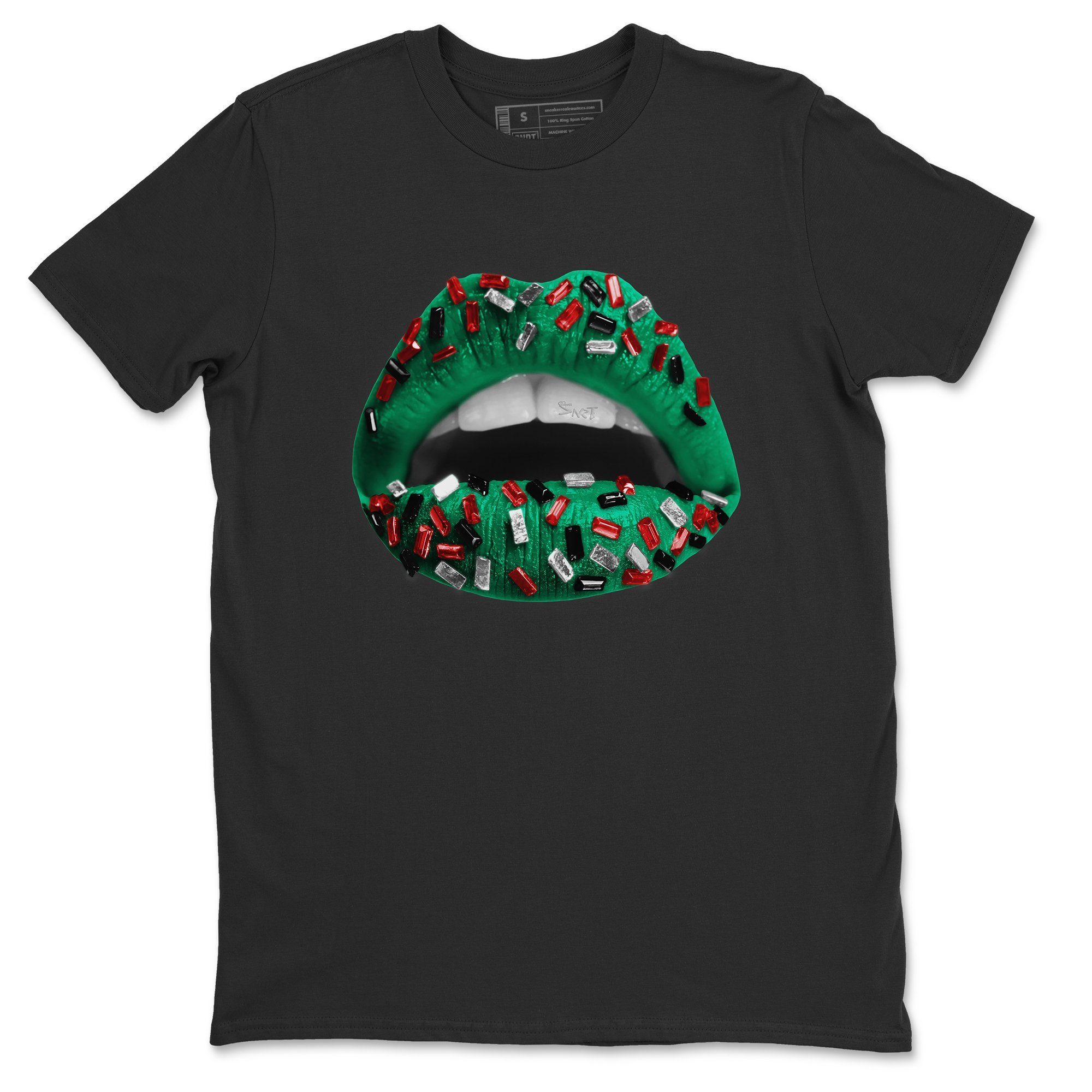 Jordan 1 Lucky Green Shirt To Match Jordans Lips Jewel Sneaker Tees Jordan 1 Lucky Green Drip Gear Zone Sneaker Matching Clothing Unisex Shirts