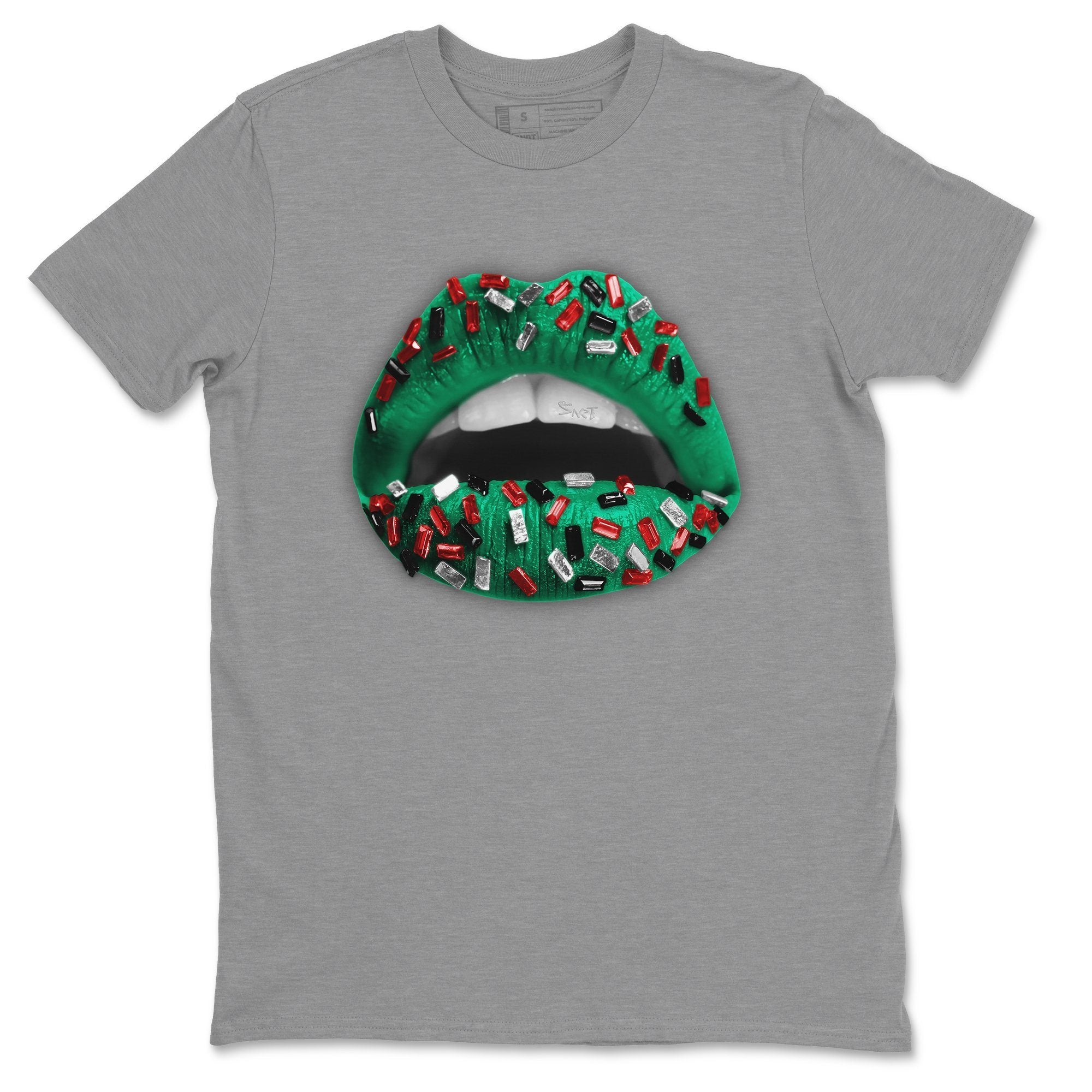 Jordan 1 Lucky Green Shirt To Match Jordans Lips Jewel Sneaker Tees Jordan 1 Lucky Green Drip Gear Zone Sneaker Matching Clothing Unisex Shirts