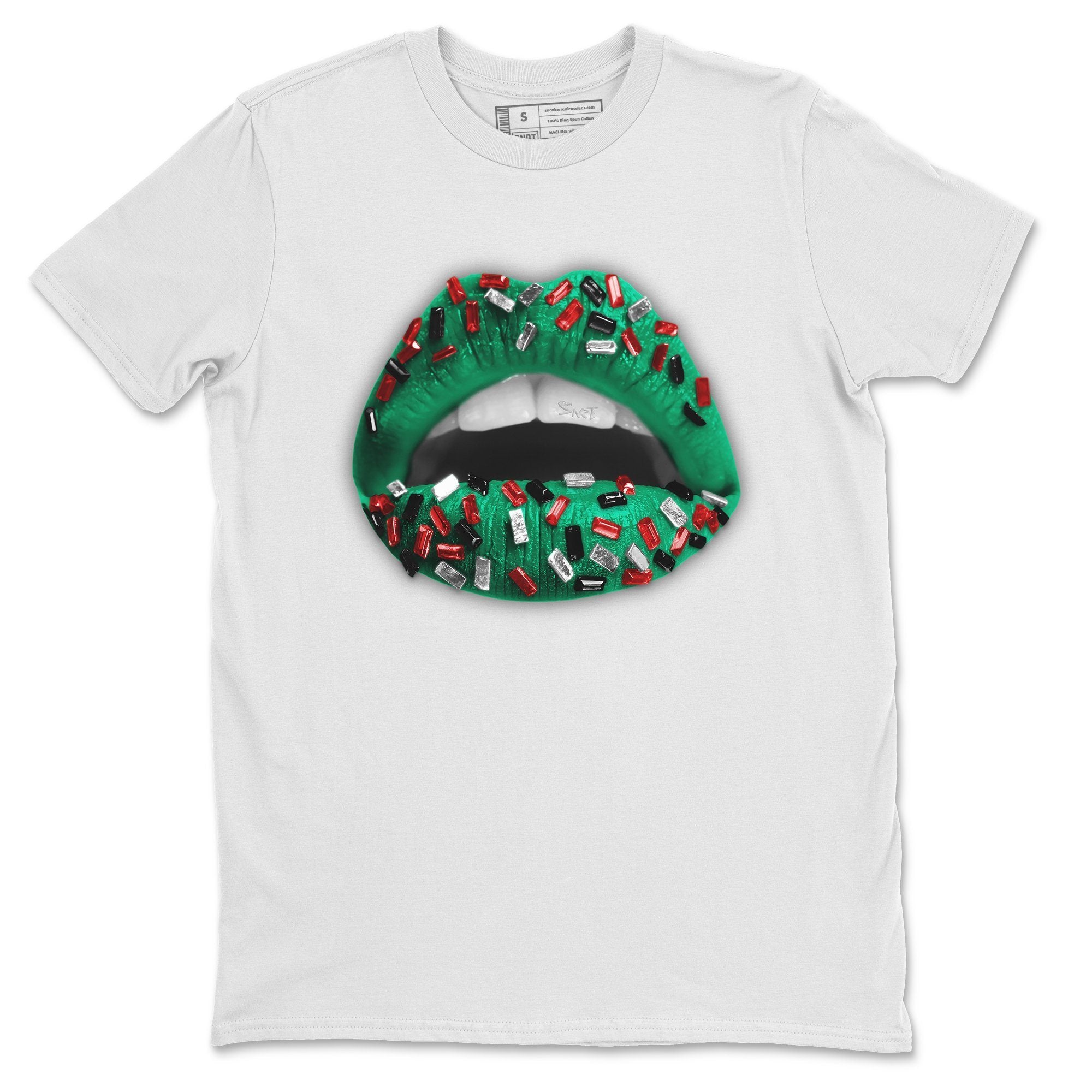 Jordan 1 Lucky Green Shirt To Match Jordans Lips Jewel Sneaker Tees Jordan 1 Lucky Green Drip Gear Zone Sneaker Matching Clothing Unisex Shirts