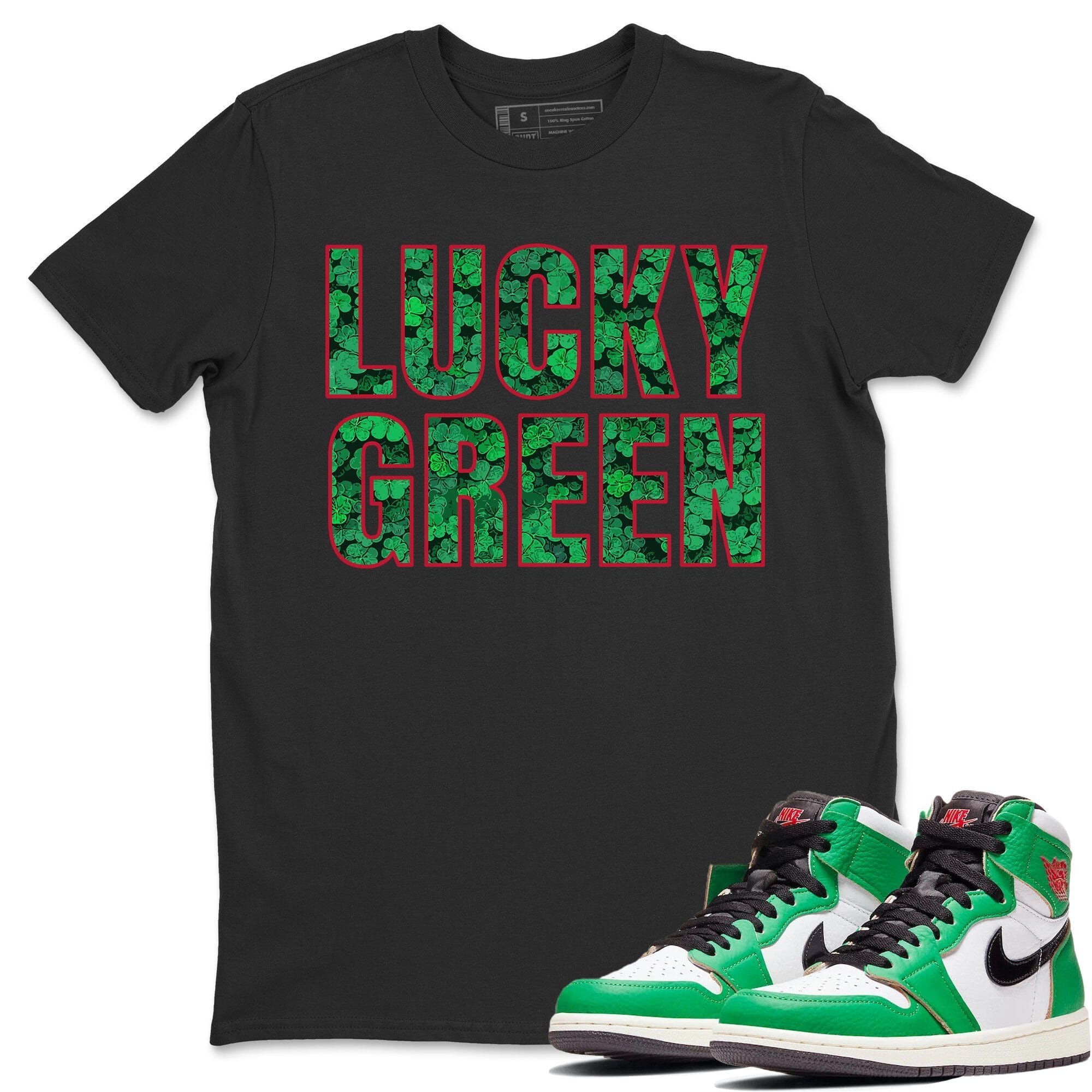 Jordan 1 Lucky Green Shirt To Match Jordans Lucky Green Sneaker Tees Jordan 1 Lucky Green Drip Gear Zone Sneaker Matching Clothing Unisex Shirts