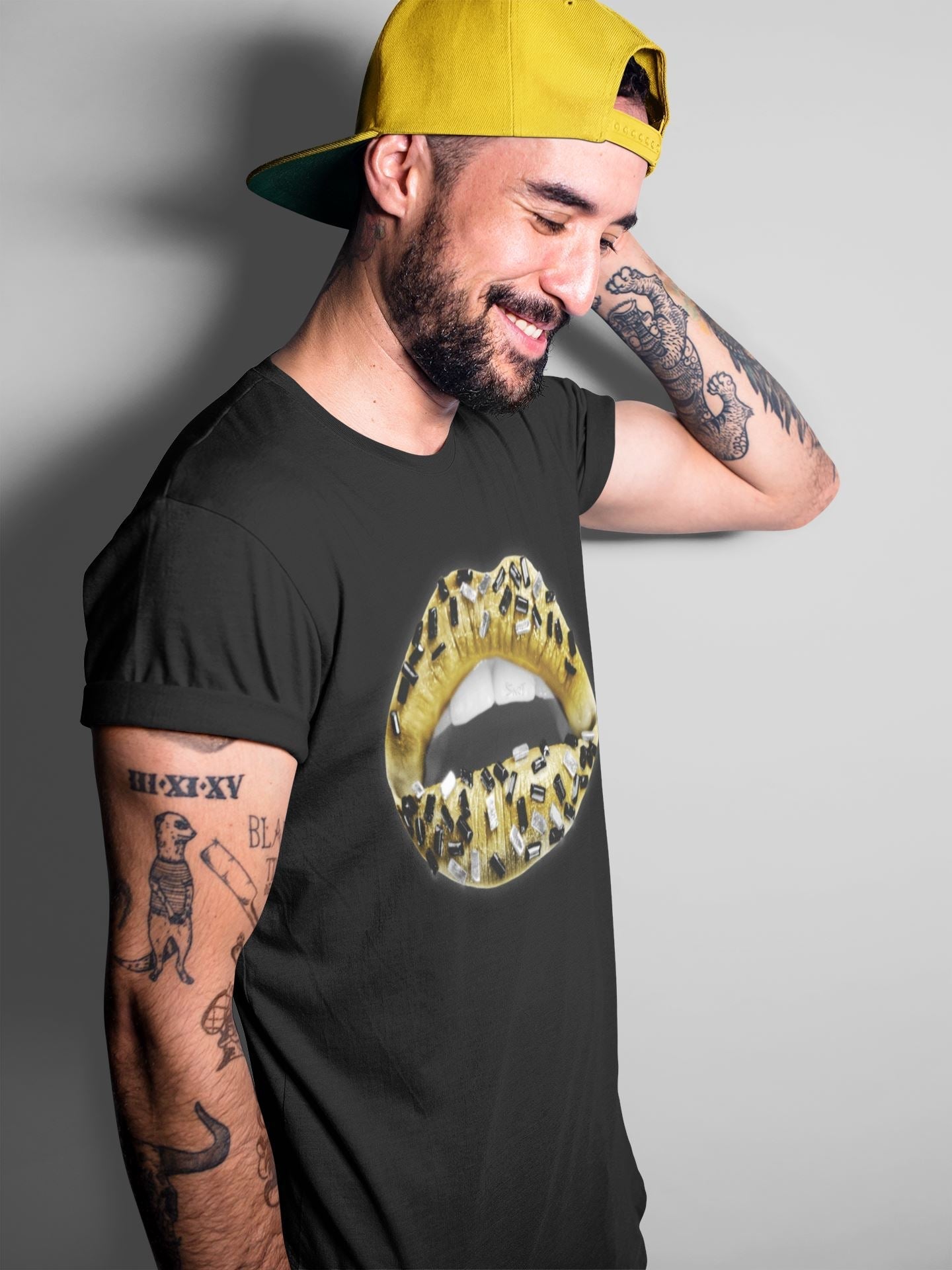 Jordan 1 Metallic Gold Shirt To Match Jordans Lips Jewel Sneaker Tees Jordan 1 Metallic Gold Drip Gear Zone Sneaker Matching Clothing Unisex Shirts