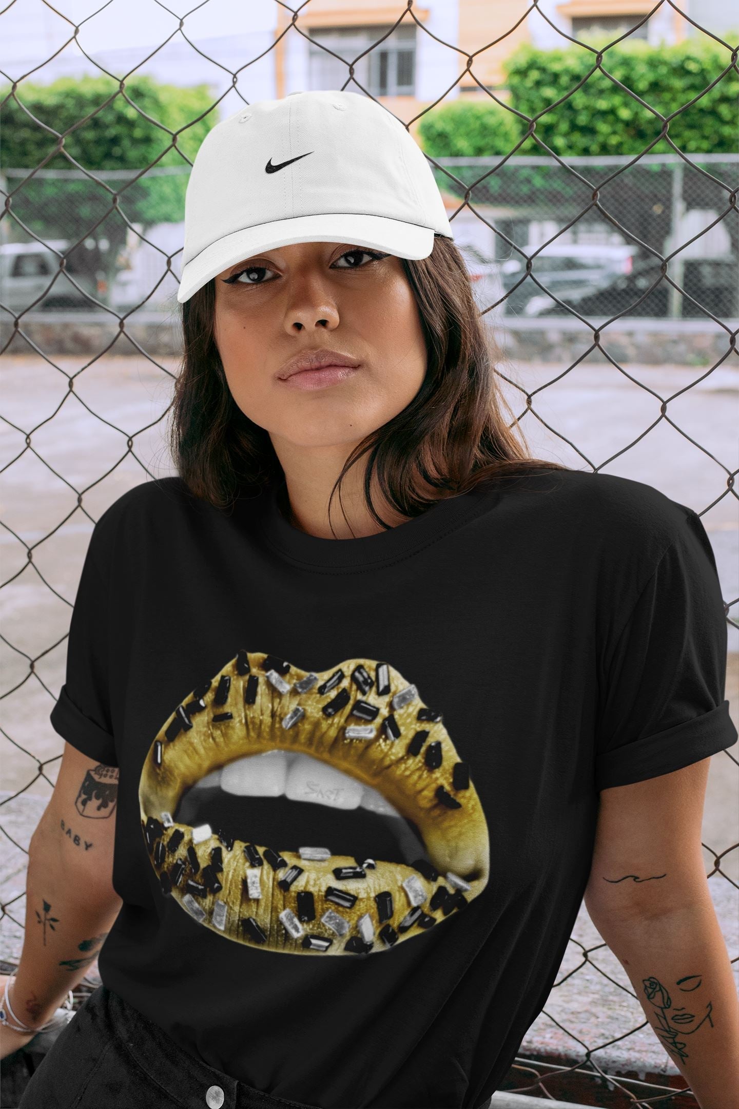 Jordan 1 Metallic Gold Shirt To Match Jordans Lips Jewel Sneaker Tees Jordan 1 Metallic Gold Drip Gear Zone Sneaker Matching Clothing Unisex Shirts