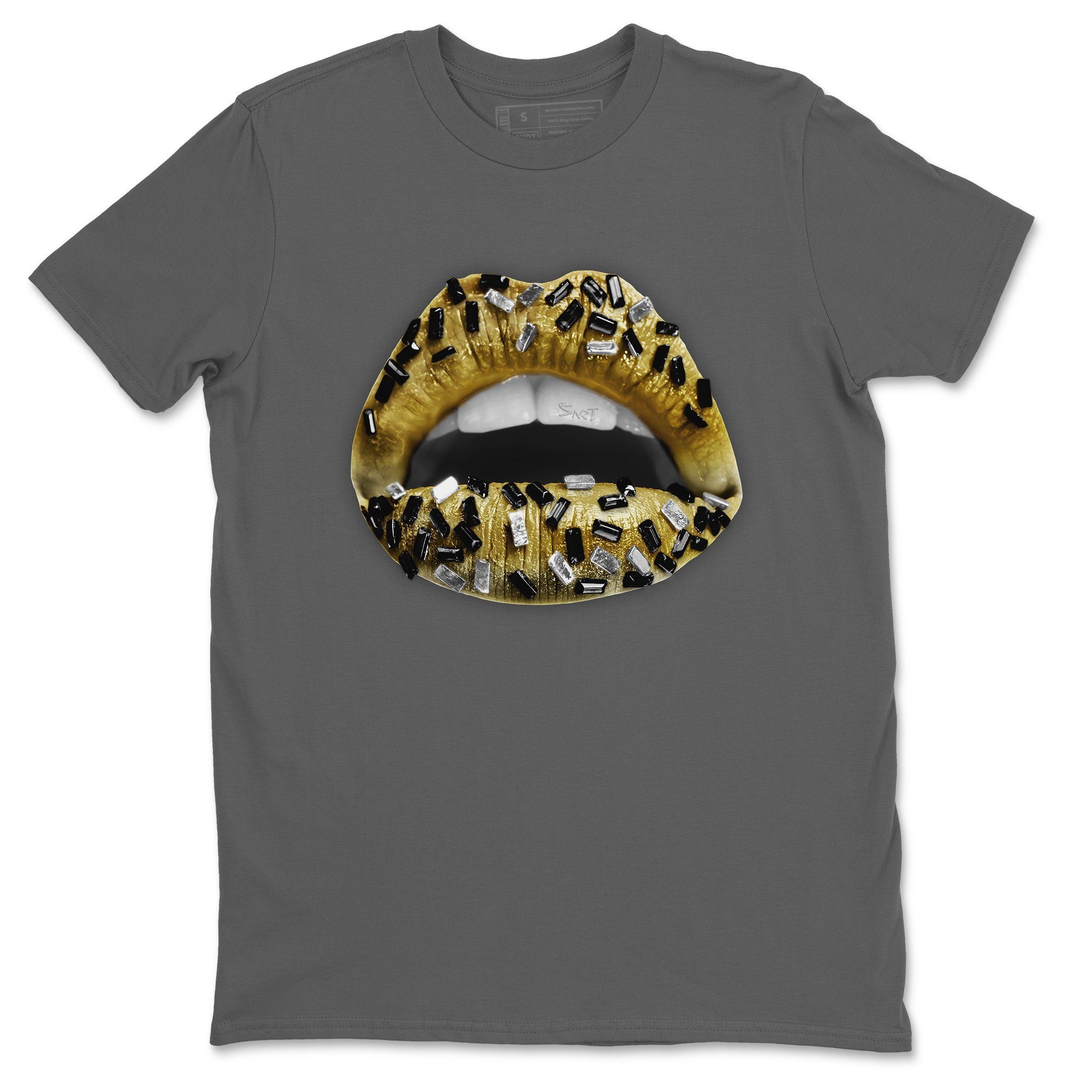 Jordan 1 Metallic Gold Shirt To Match Jordans Lips Jewel Sneaker Tees Jordan 1 Metallic Gold Drip Gear Zone Sneaker Matching Clothing Unisex Shirts