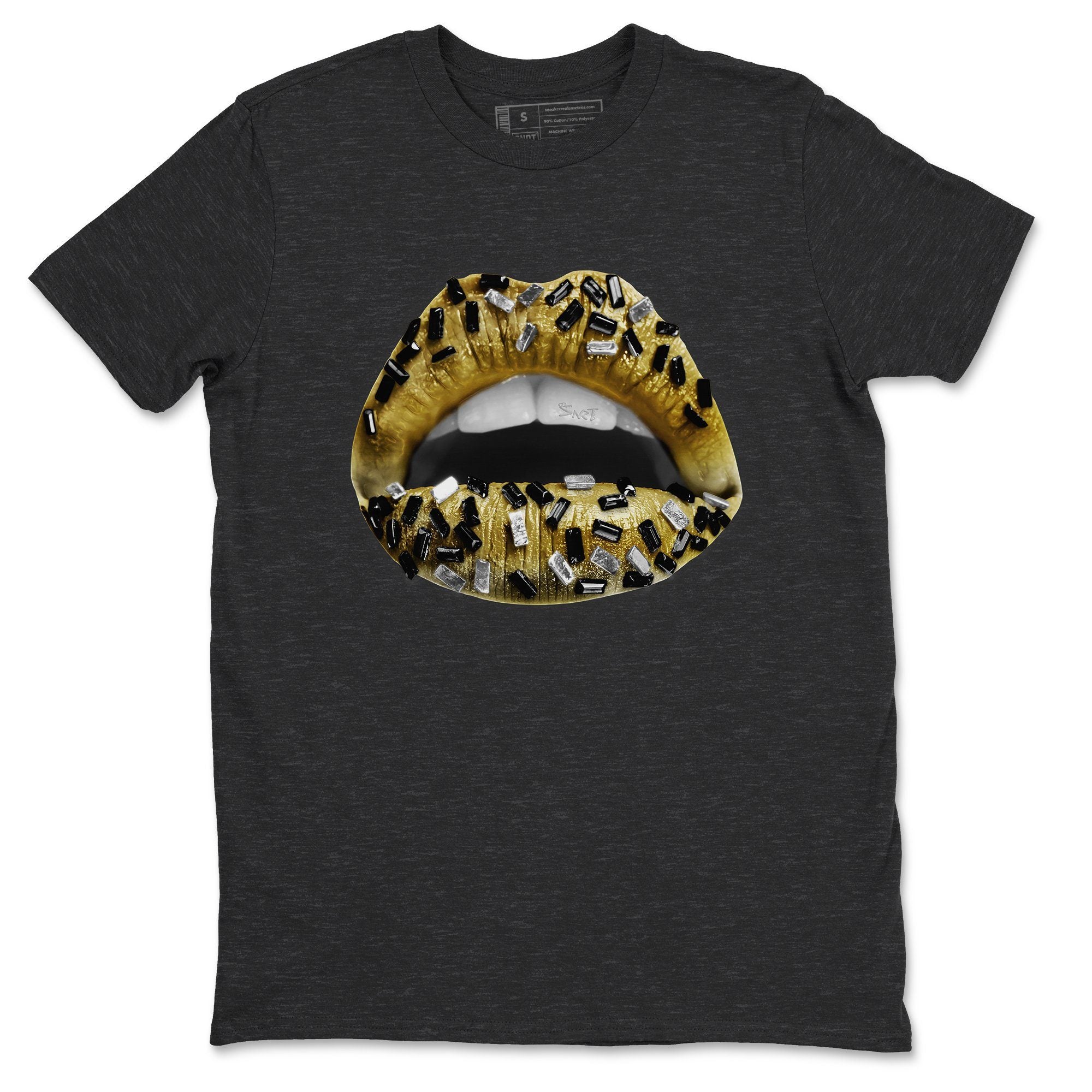 Jordan 1 Metallic Gold Shirt To Match Jordans Lips Jewel Sneaker Tees Jordan 1 Metallic Gold Drip Gear Zone Sneaker Matching Clothing Unisex Shirts