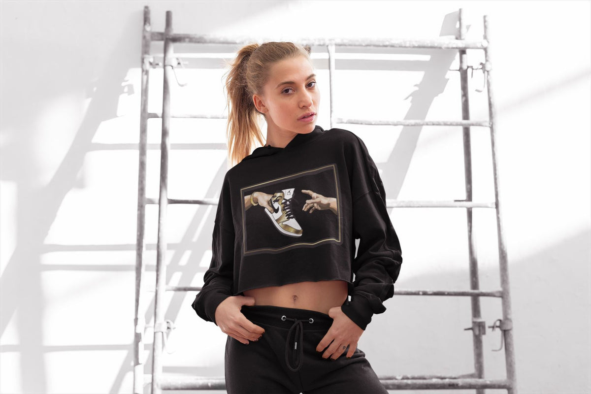 Jordan 1 Metallic Gold Sneaker Matching T-Shirt Adam's Creation Sneaker Tees Jordan 1 Metallic Gold Sneaker Release Tees Women's Shirts