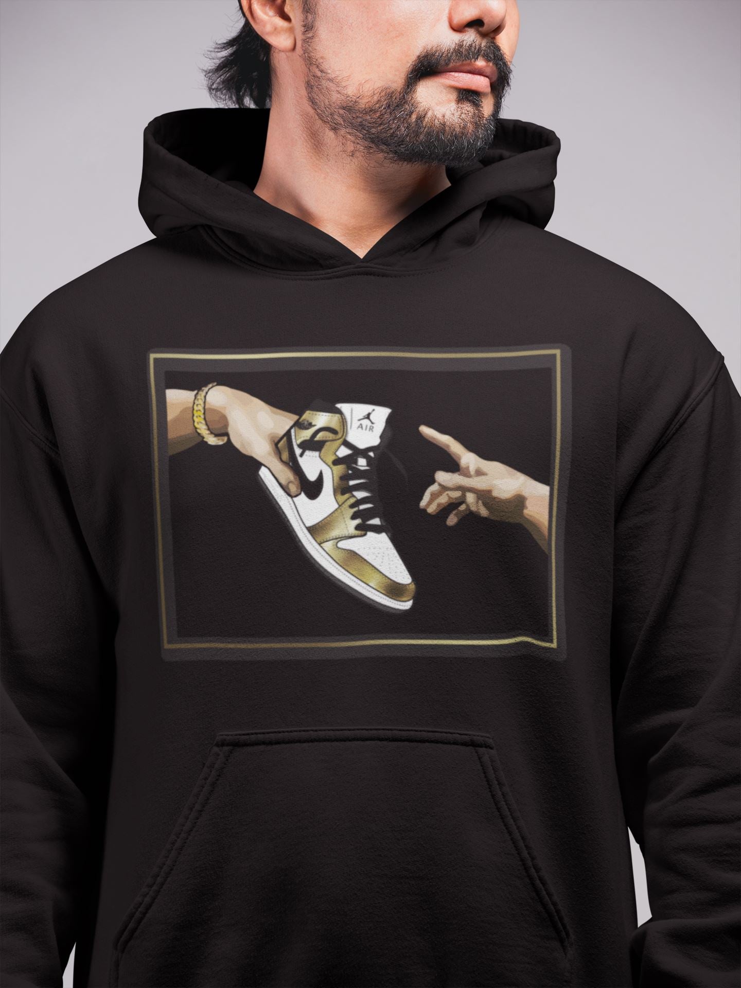 Jordan 1 Metallic Gold Shirt To Match Jordans Adam's Creation Sneaker Tees Jordan 1 Metallic Gold Drip Gear Zone Sneaker Matching Clothing Unisex Shirts