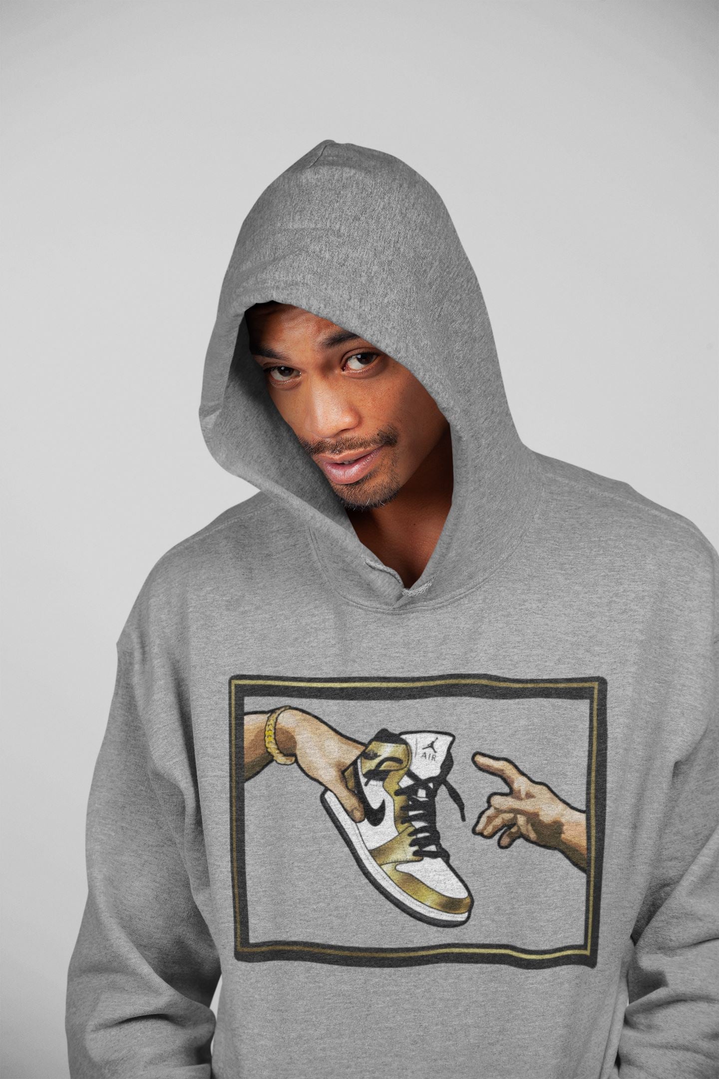 Jordan 1 Metallic Gold Shirt To Match Jordans Adam's Creation Sneaker Tees Jordan 1 Metallic Gold Drip Gear Zone Sneaker Matching Clothing Unisex Shirts