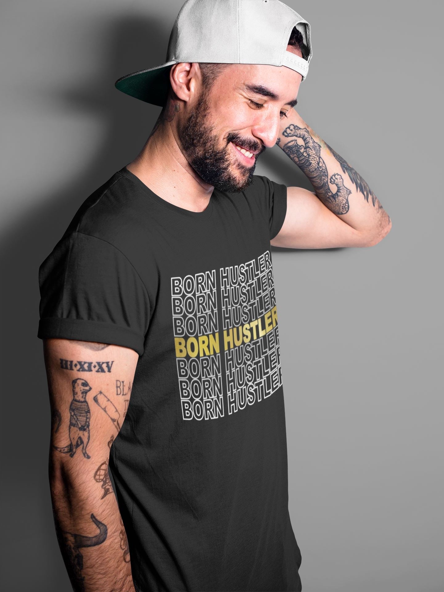 Jordan 1 Metallic Gold Shirt To Match Jordans Born Hustler Sneaker Tees Jordan 1 Metallic Gold Drip Gear Zone Sneaker Matching Clothing Unisex Shirts