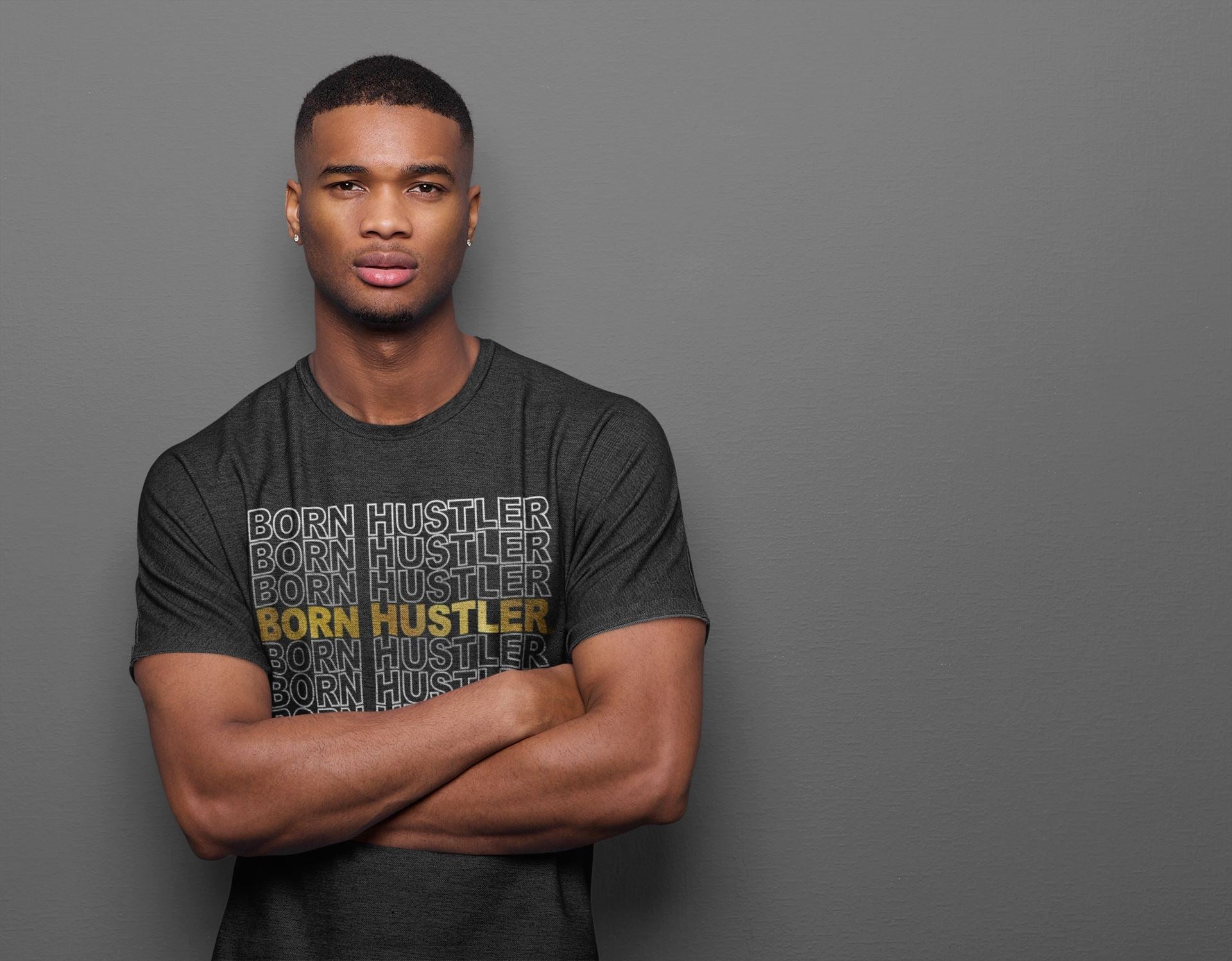Jordan 1 Metallic Gold Shirt To Match Jordans Born Hustler Sneaker Tees Jordan 1 Metallic Gold Drip Gear Zone Sneaker Matching Clothing Unisex Shirts