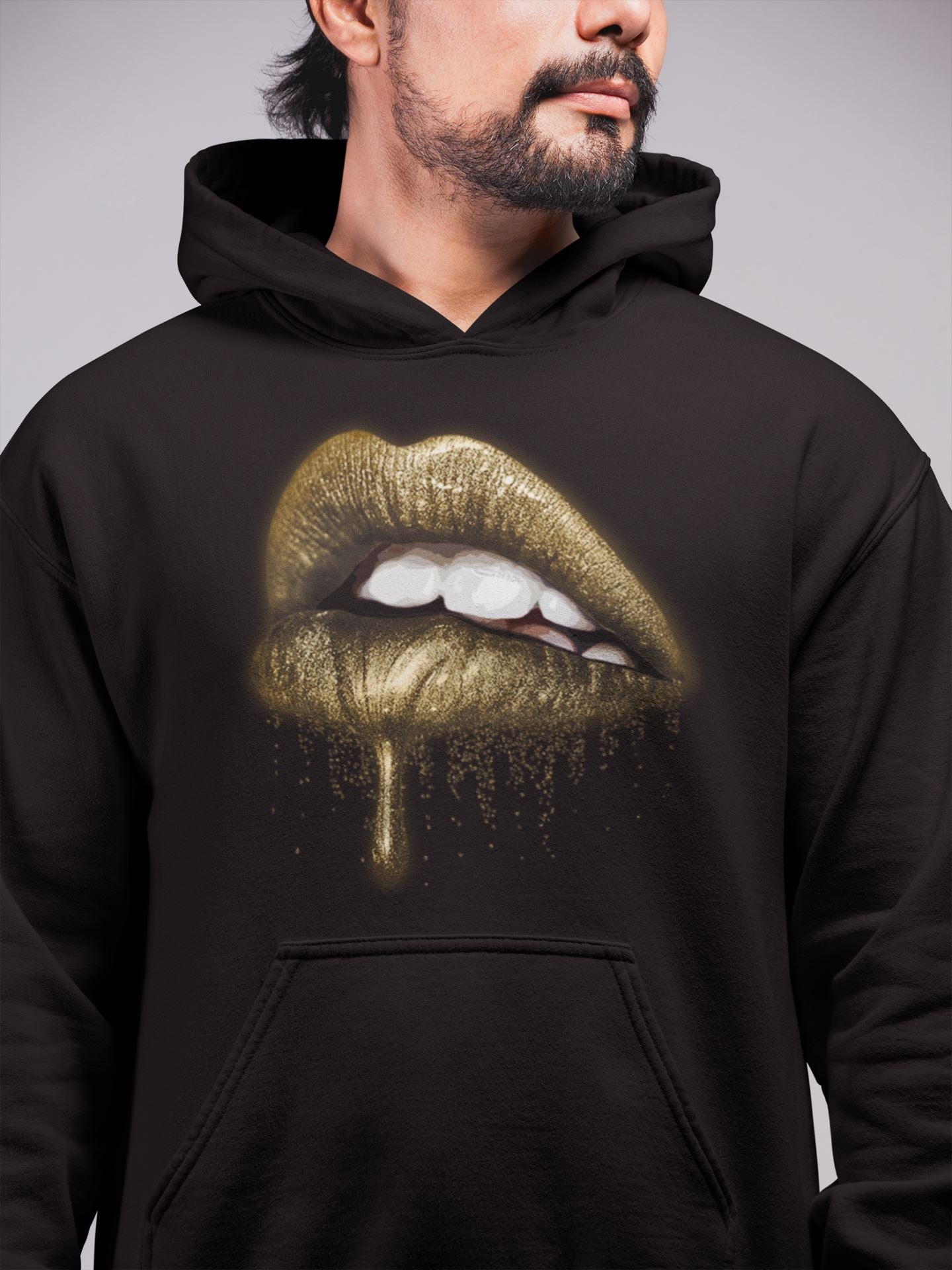 Jordan 1 Metallic Gold Shirt To Match Jordans Dripping Lips Sneaker Tees Jordan 1 Metallic Gold Drip Gear Zone Sneaker Matching Clothing Unisex Shirts