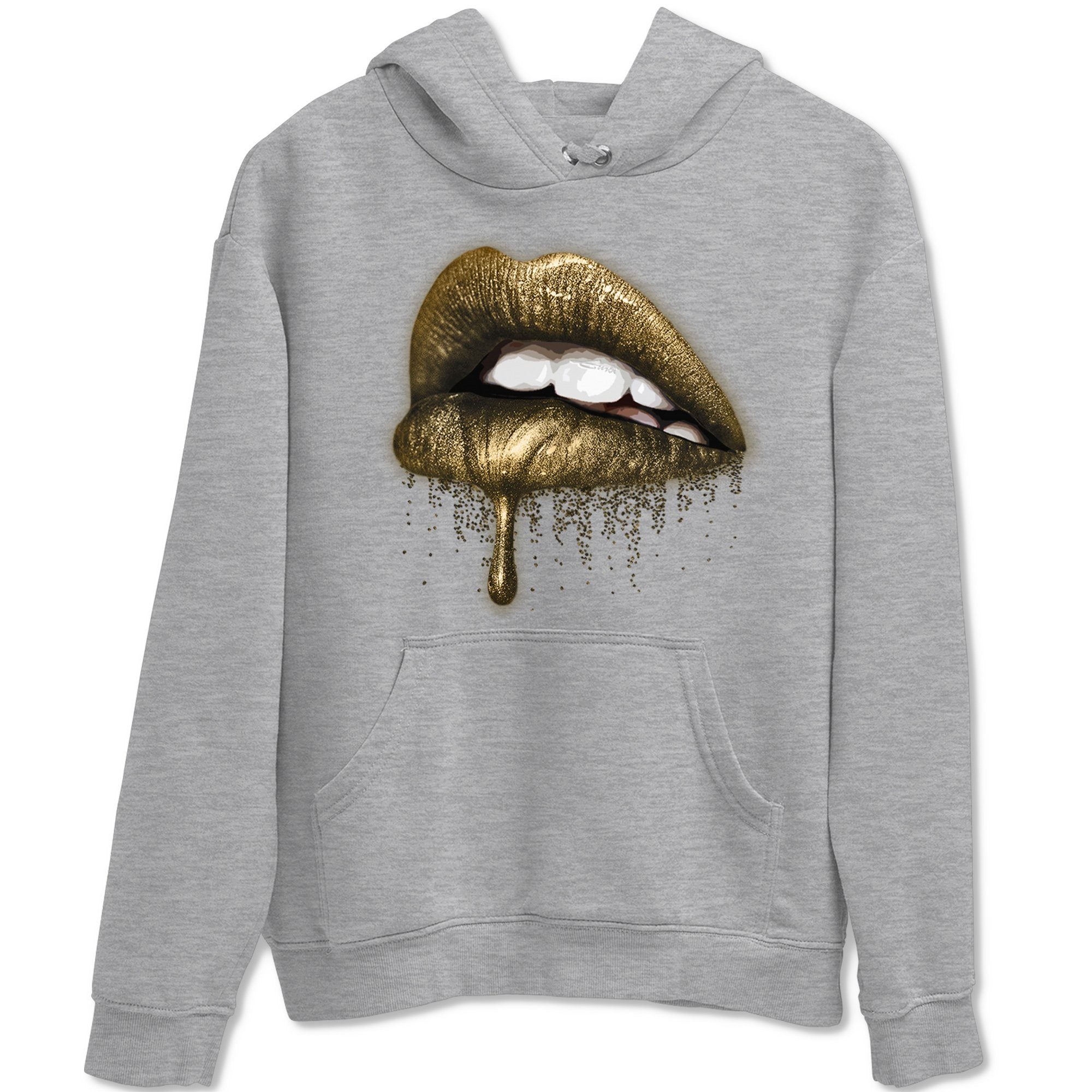 Jordan 1 Metallic Gold Shirt To Match Jordans Dripping Lips Sneaker Tees Jordan 1 Metallic Gold Drip Gear Zone Sneaker Matching Clothing Unisex Shirts