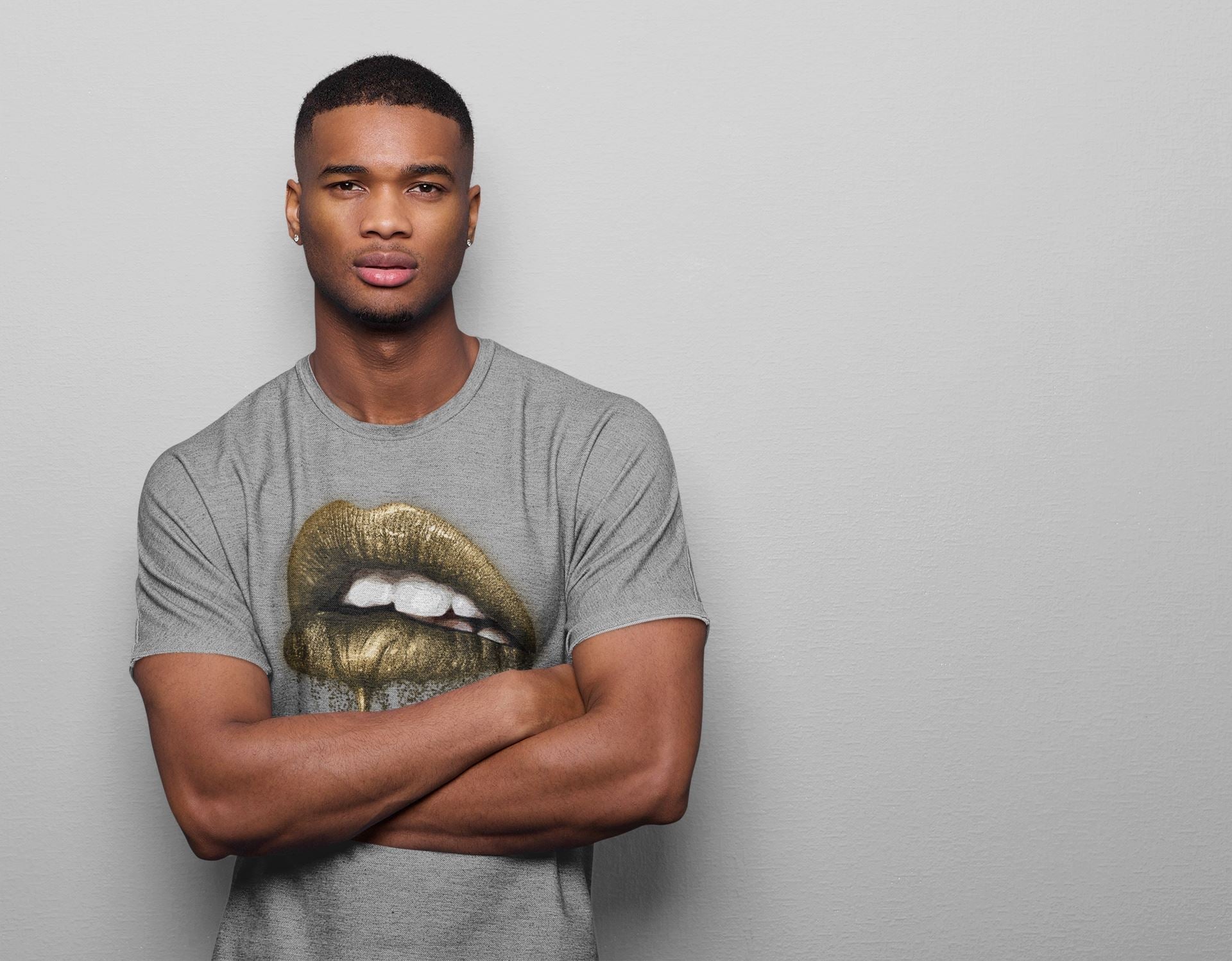 Jordan 1 Metallic Gold Shirt To Match Jordans Dripping Lips Sneaker Tees Jordan 1 Metallic Gold Drip Gear Zone Sneaker Matching Clothing Unisex Shirts