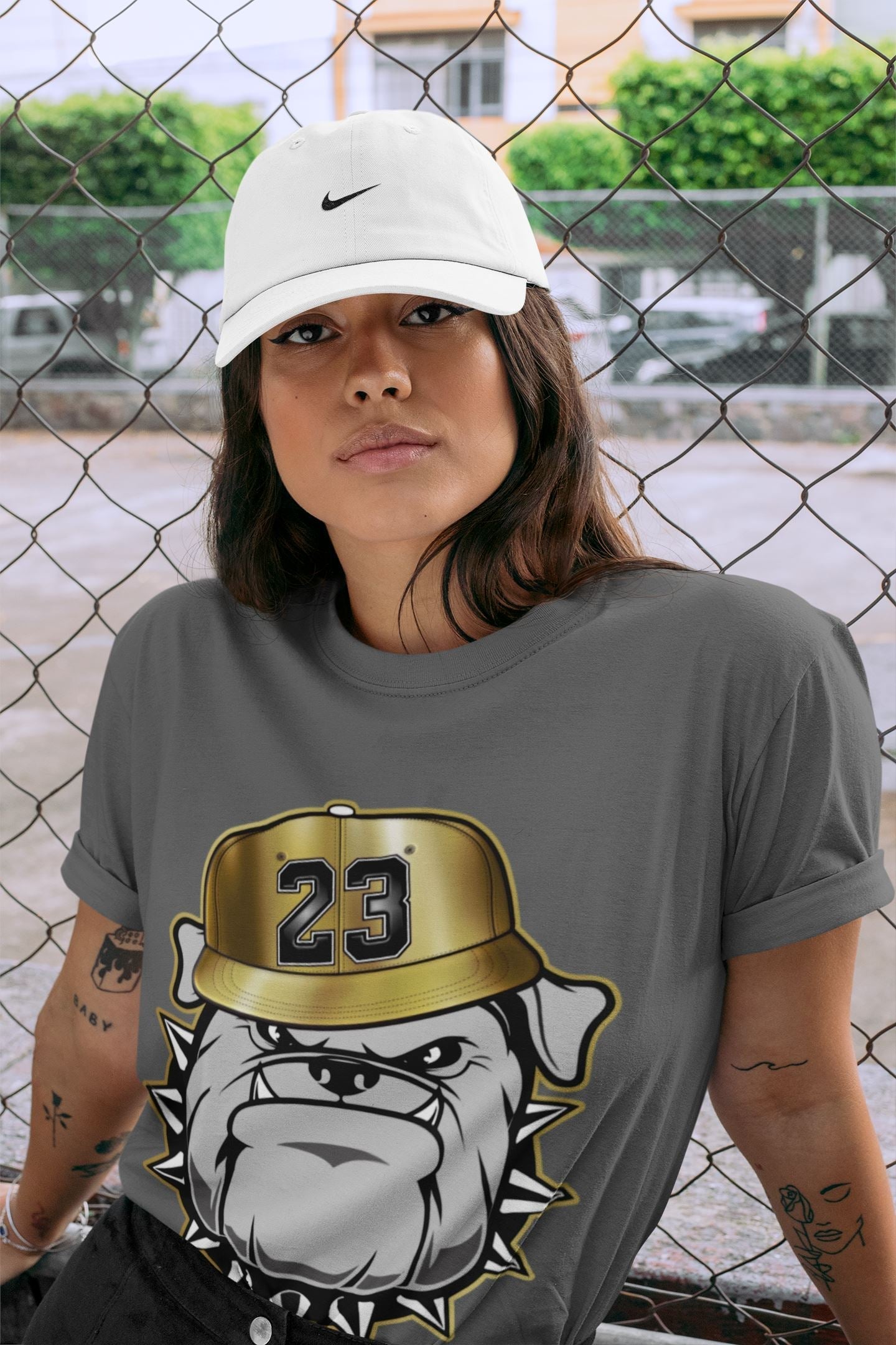 Jordan 1 Metallic Gold Shirt To Match Jordans English Bulldog Sneaker Tees Jordan 1 Metallic Gold Drip Gear Zone Sneaker Matching Clothing Unisex Shirts