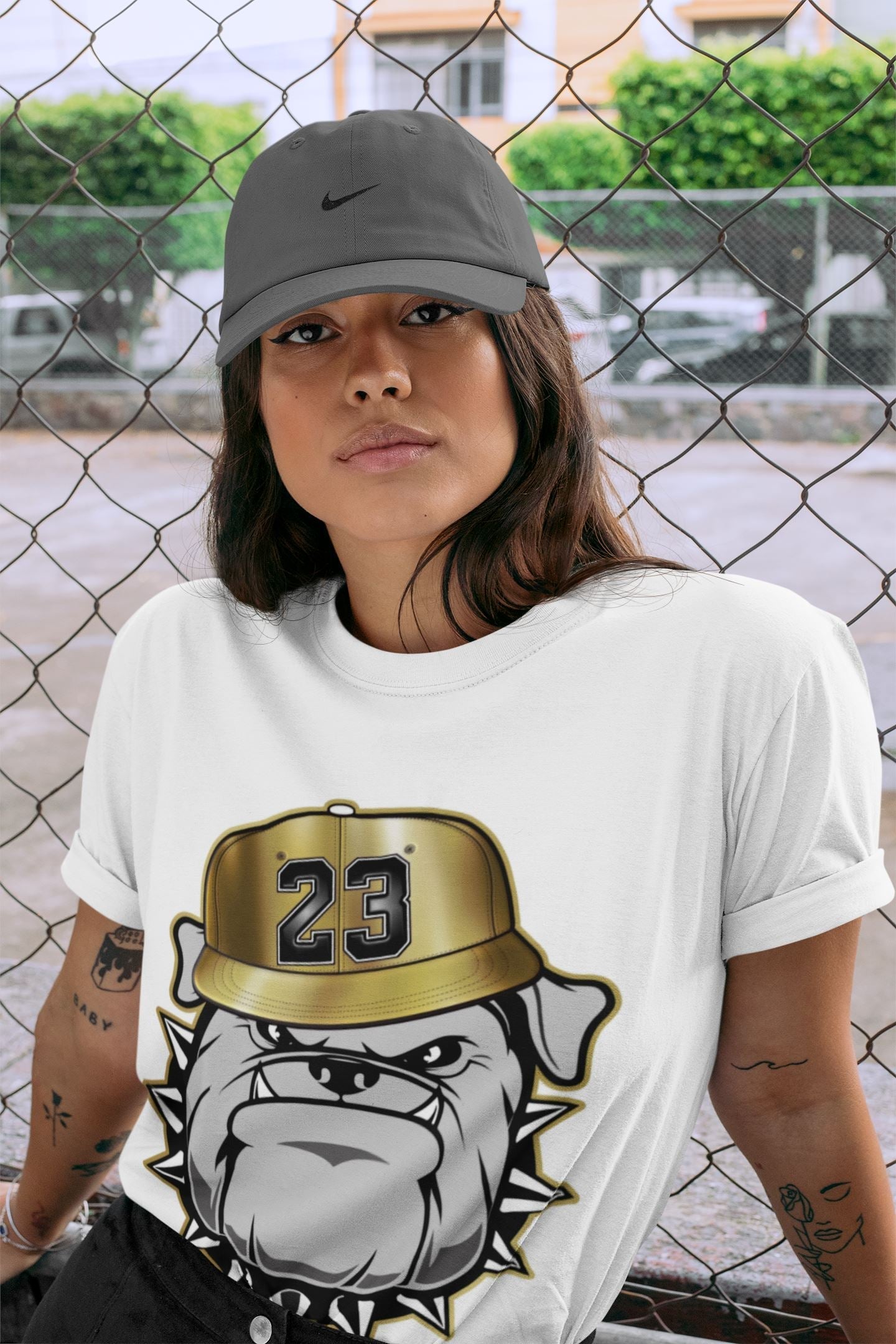 Jordan 1 Metallic Gold Shirt To Match Jordans English Bulldog Sneaker Tees Jordan 1 Metallic Gold Drip Gear Zone Sneaker Matching Clothing Unisex Shirts