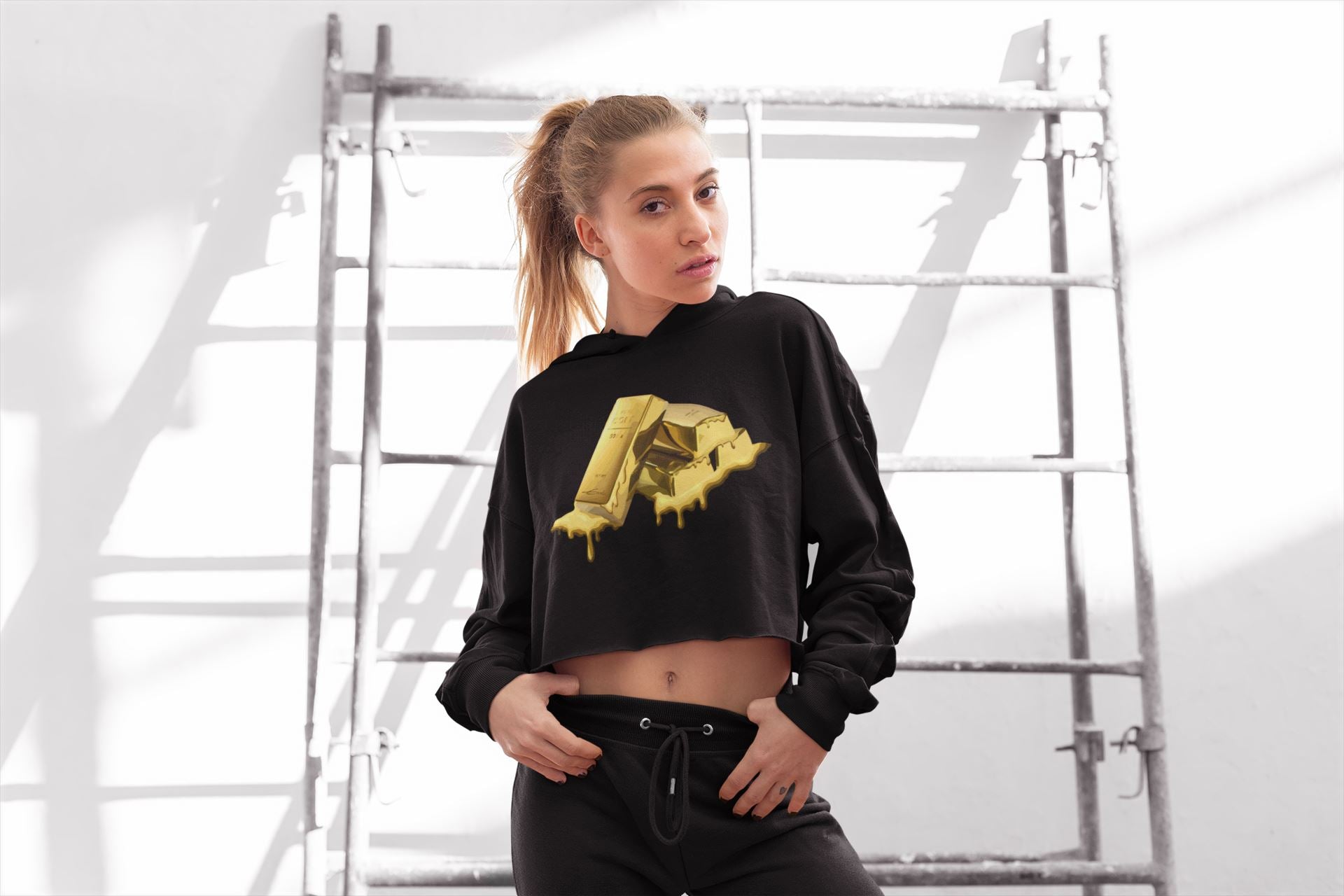 Jordan 1 Metallic Gold Sneaker Tees Drip Gear Zone Gold Bar Sneaker Tees Jordan 1 Metallic Gold Shirt Women's Shirts